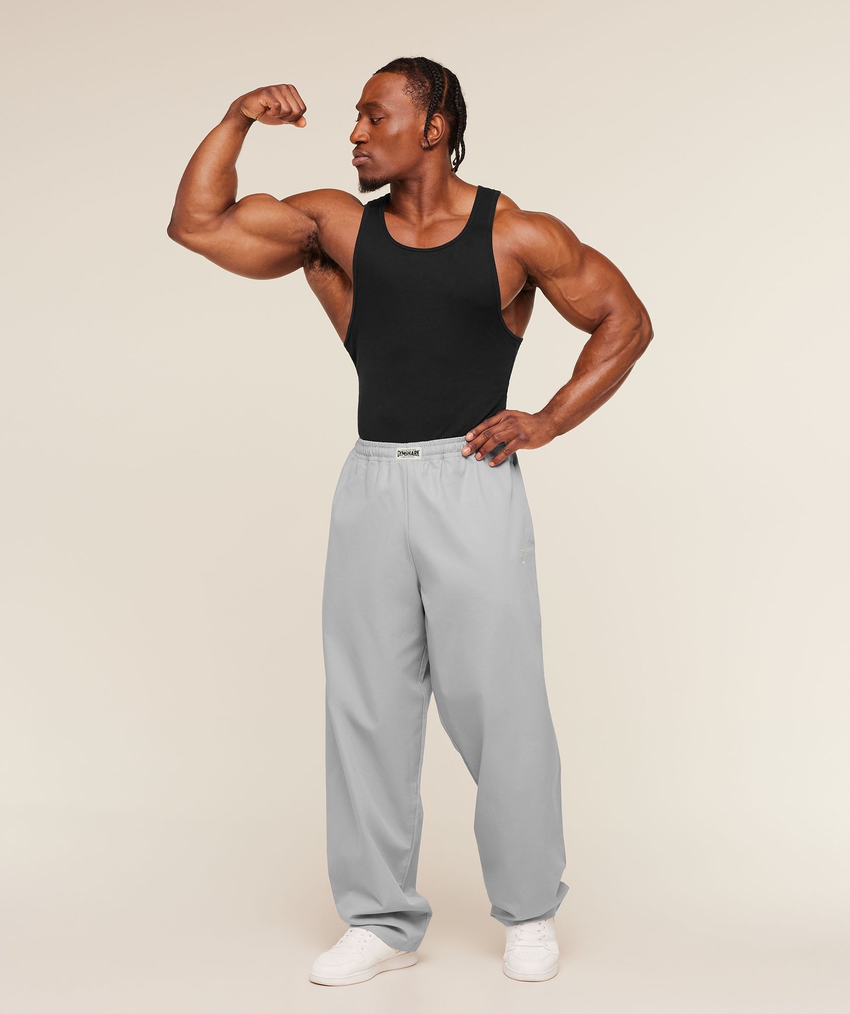 Gymshark Straight Leg Pumper Pants 'Stratus Grey'