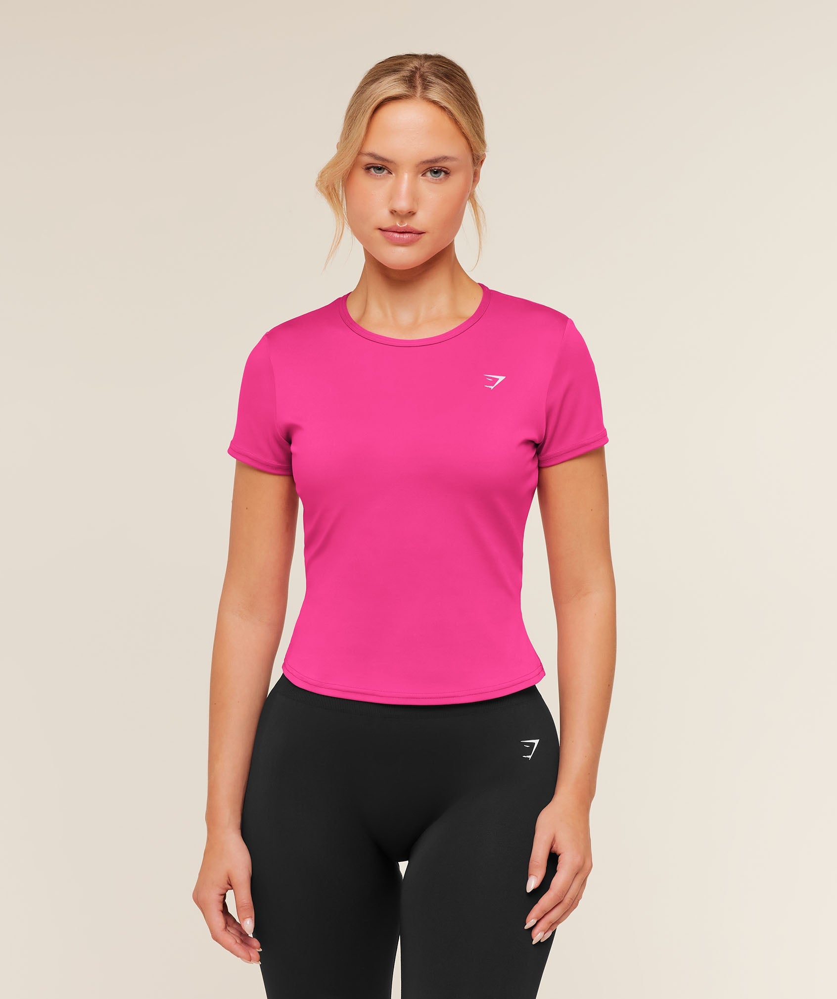 Gymshark Training Baby Tee 'Super-Set Pink'