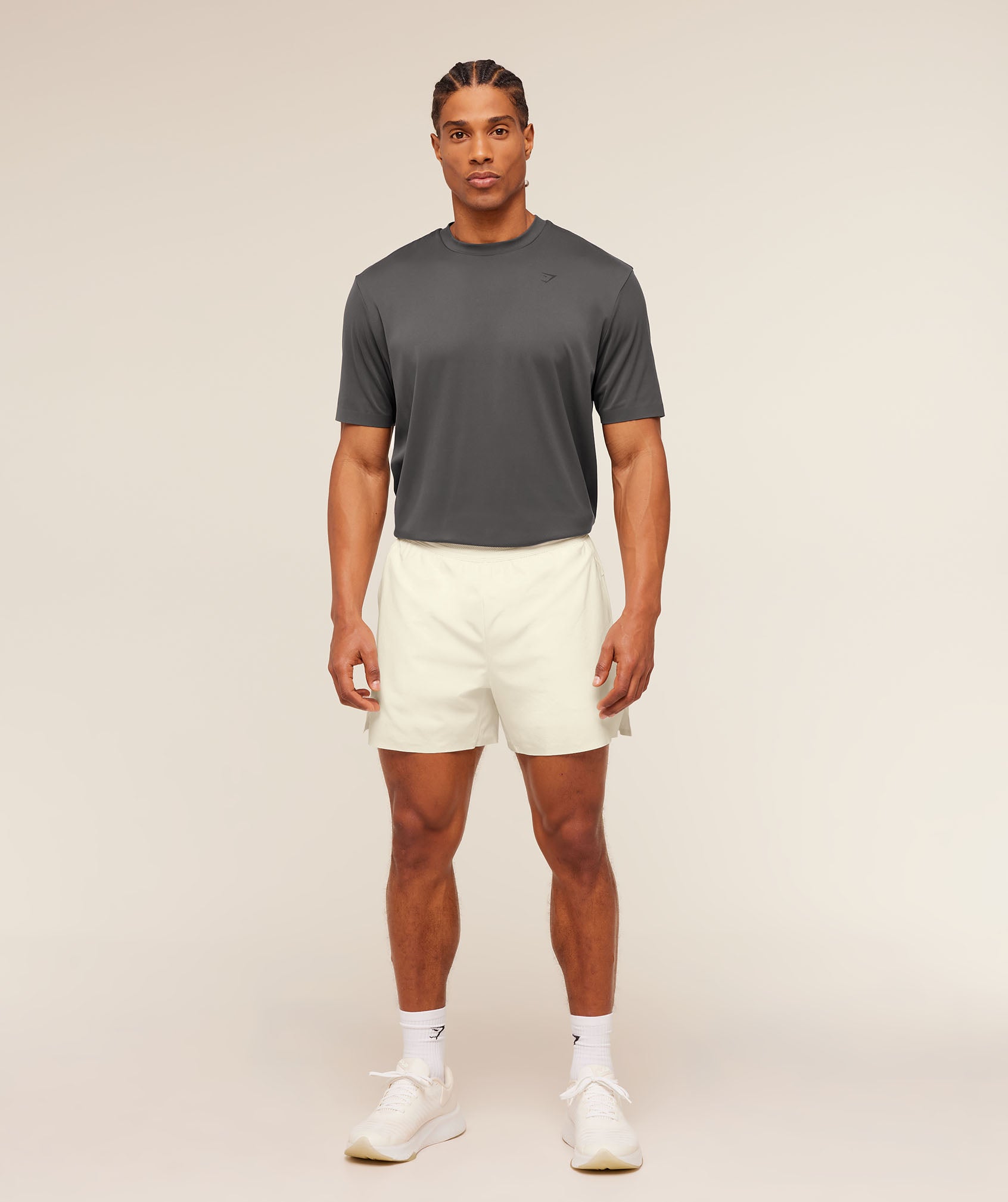 Gymshark Evolve 5" Short 'Soft White'