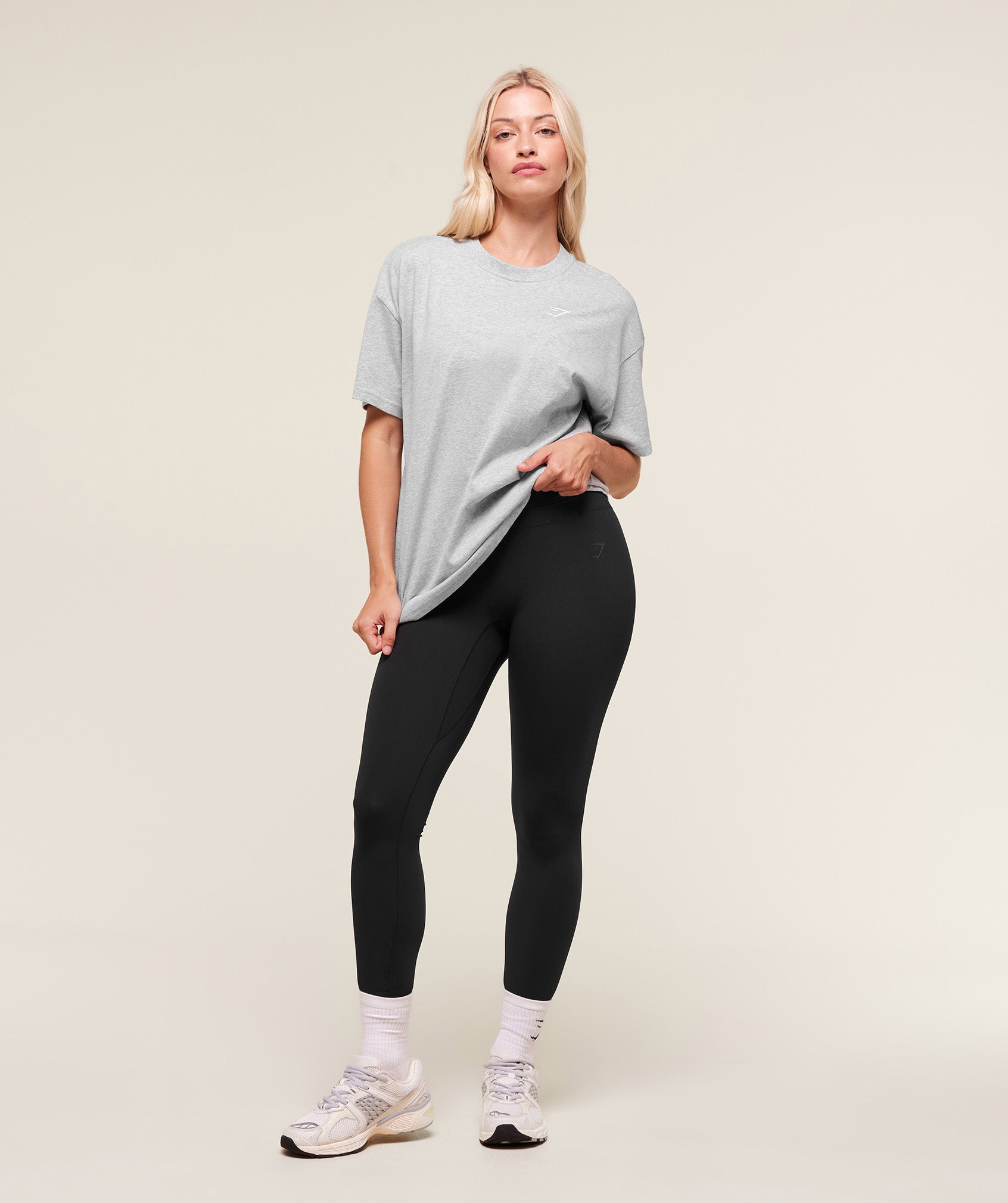 Gymshark Training Oversized T-Shirt 'Light Grey Marl'