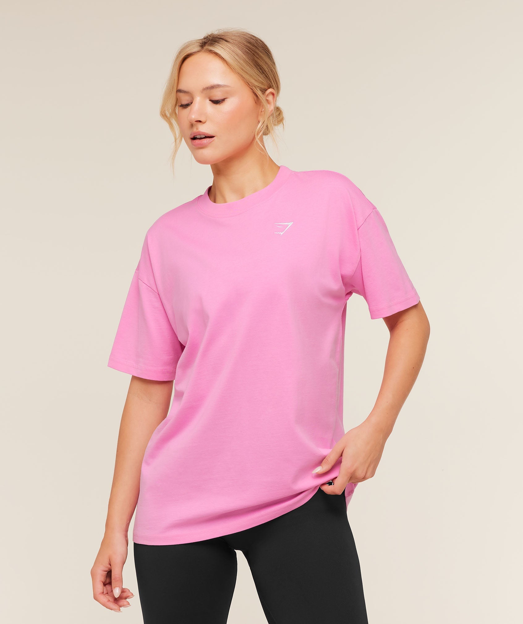 Gymshark Training Oversized T-Shirt 'Focus Pink'