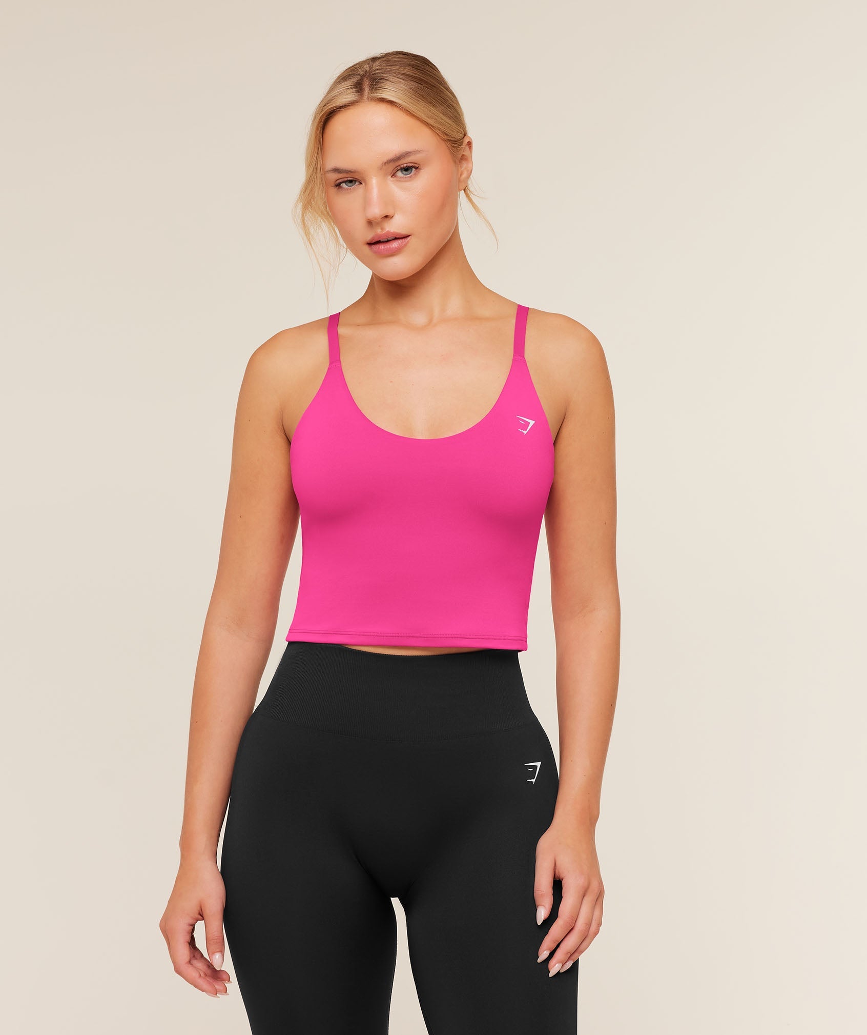Gymshark Training Cami Tank With Shelf 'Super-Set Pink'