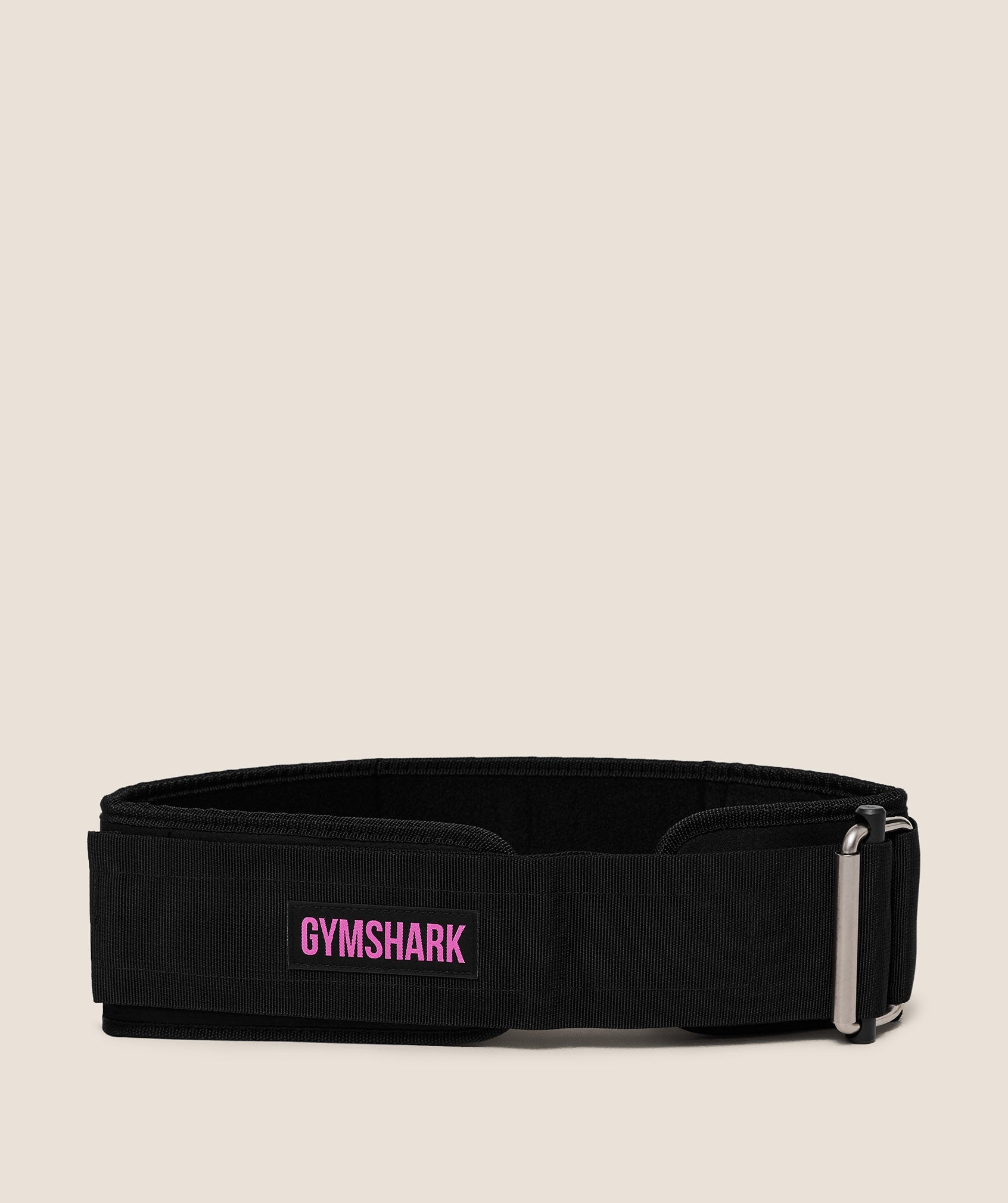 Gymshark Velcro Weightlifting Belt 'GS Black GS Focus Pink'