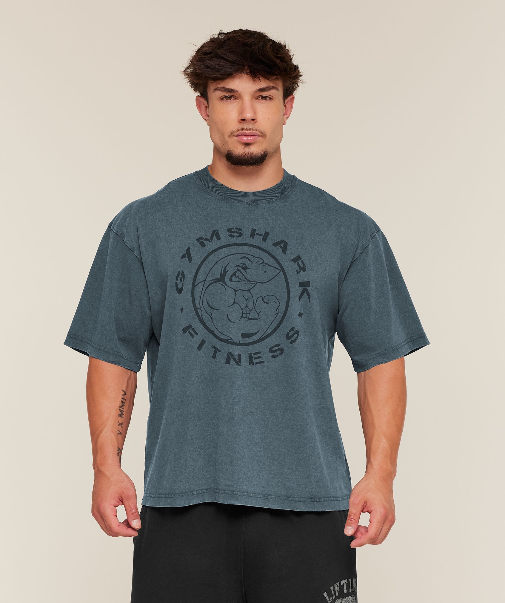Gymshark Vintage Legacy T-Shirt 'Stealth Blue'