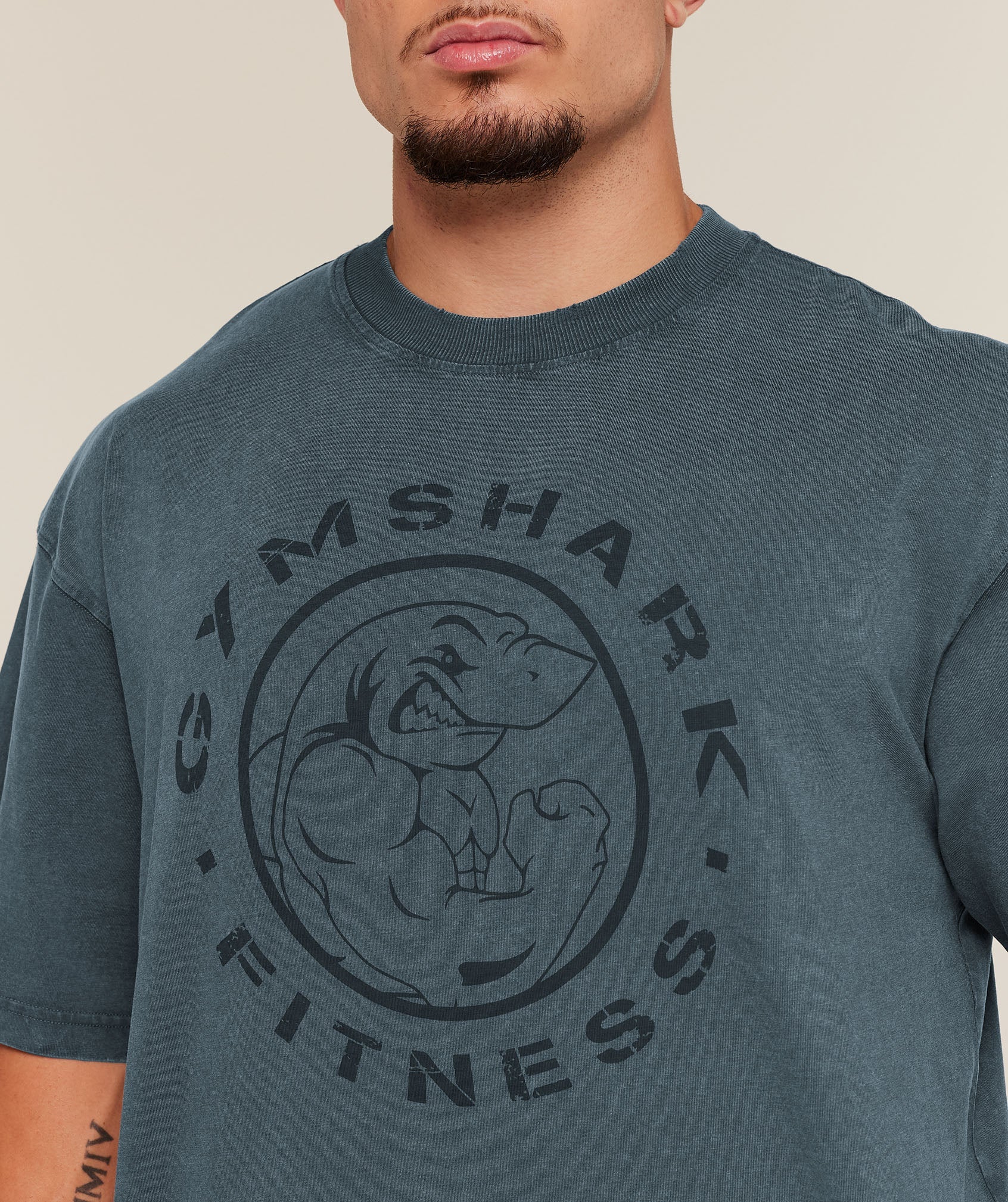 Gymshark Vintage Legacy T-Shirt 'Stealth Blue'