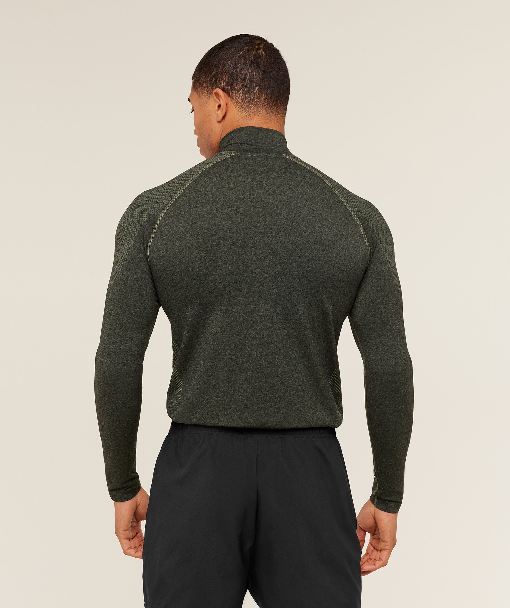 Gymshark Vital 1/4 Zip 'Core Olive Black'