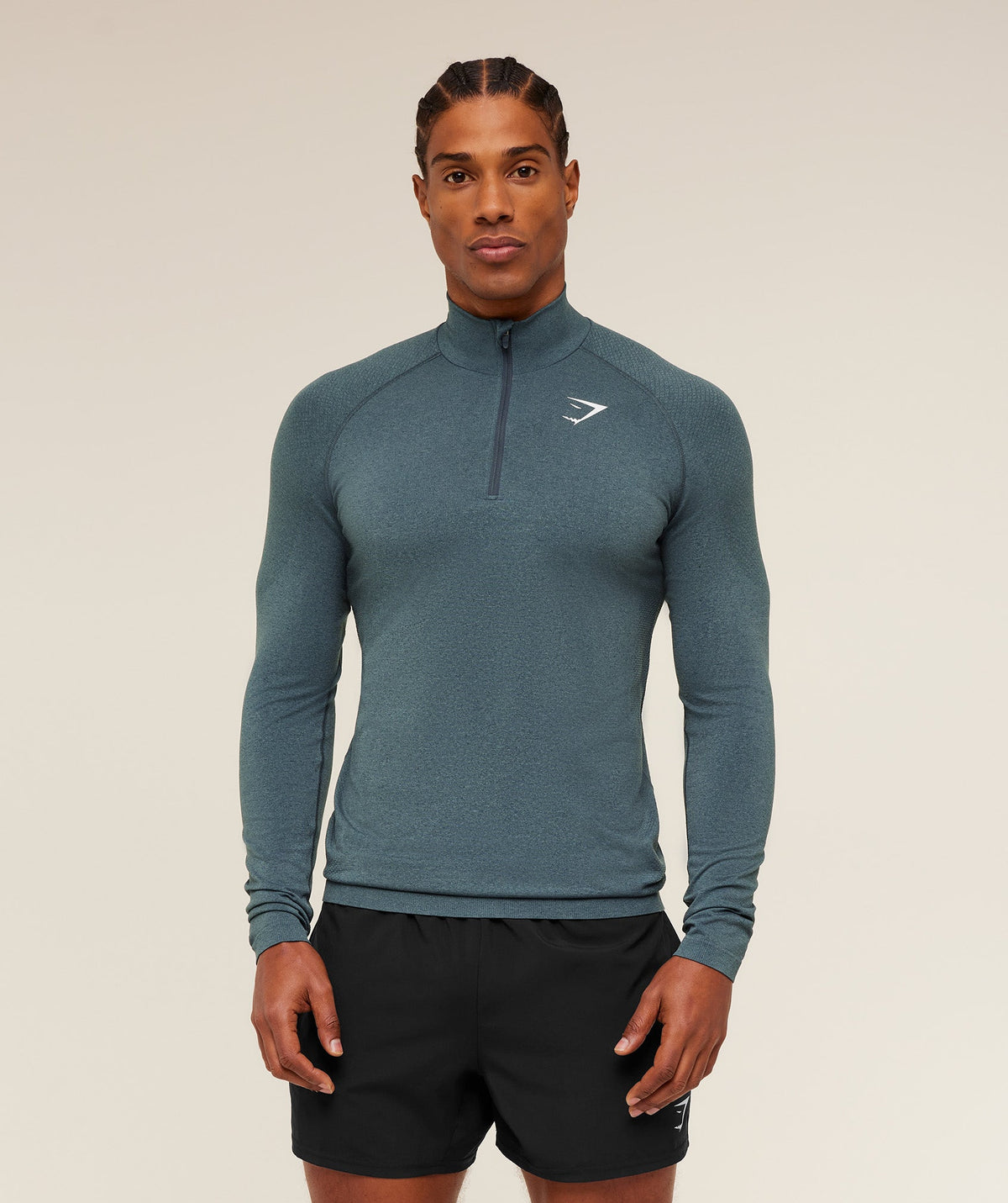Gymshark Vital 1/4 Zip 'Iron Blue Stealth Blue'