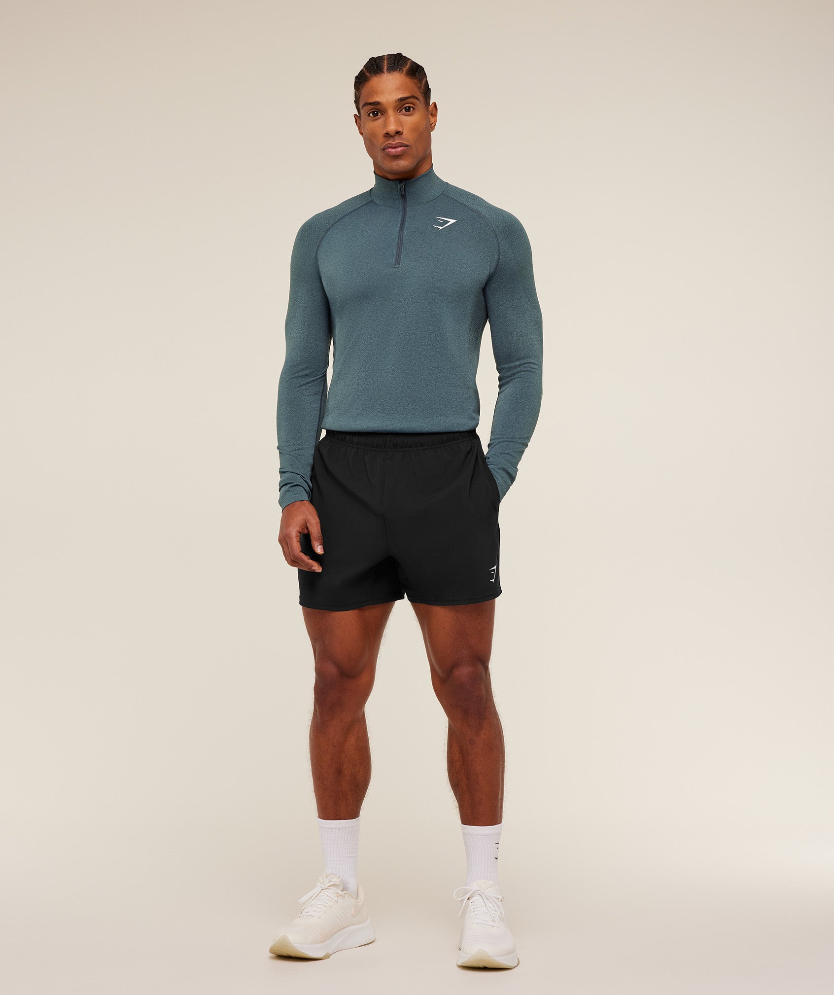 Gymshark Vital 1/4 Zip 'Iron Blue Stealth Blue'