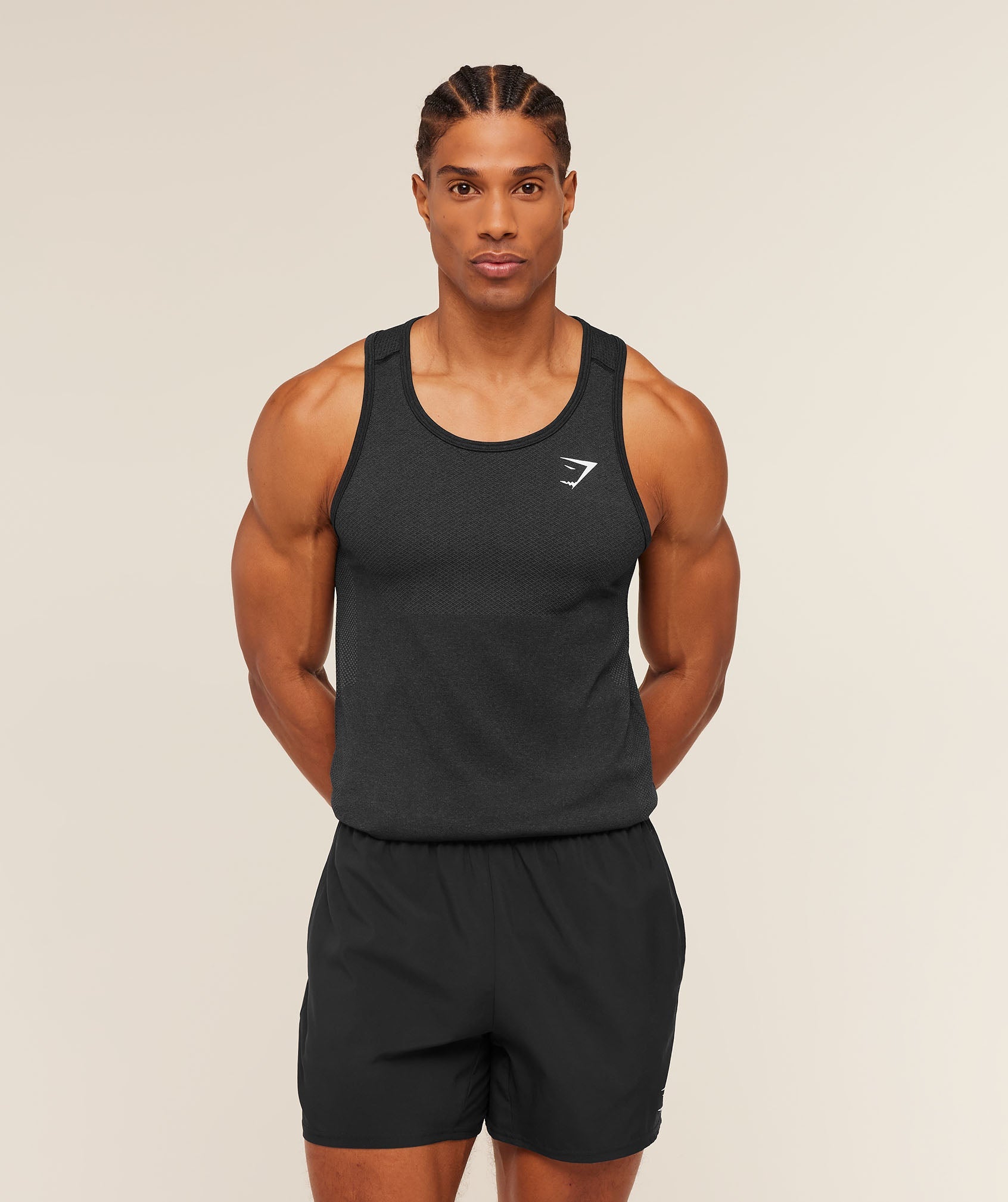 Gymshark Vital Tank 'Black Silhouette Grey'
