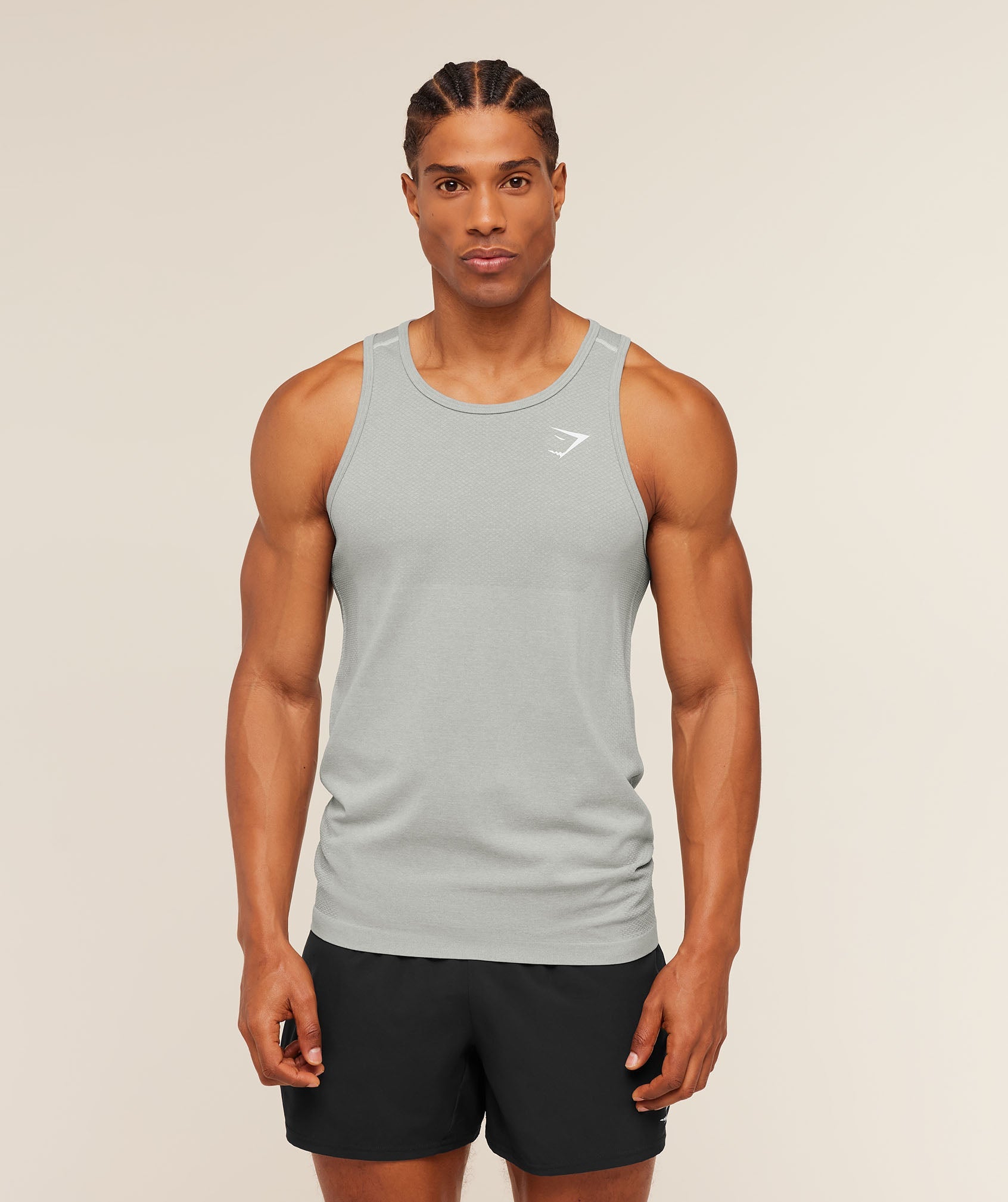 Gymshark Vital Tank 'Light Grey Smokey Grey'