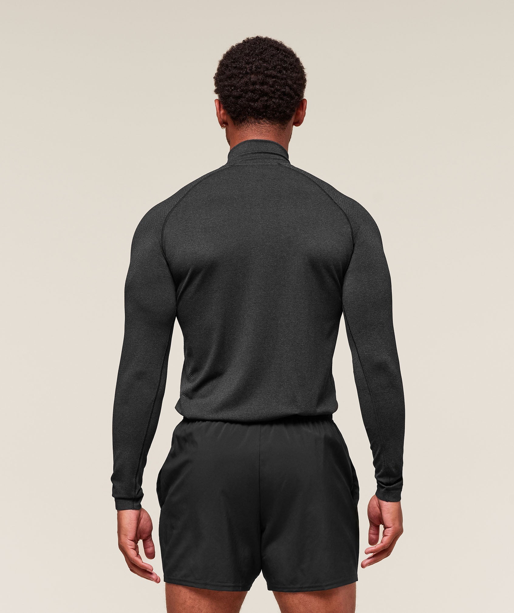 Gymshark Vital 1/4 Zip 'Black Silhouette Grey'