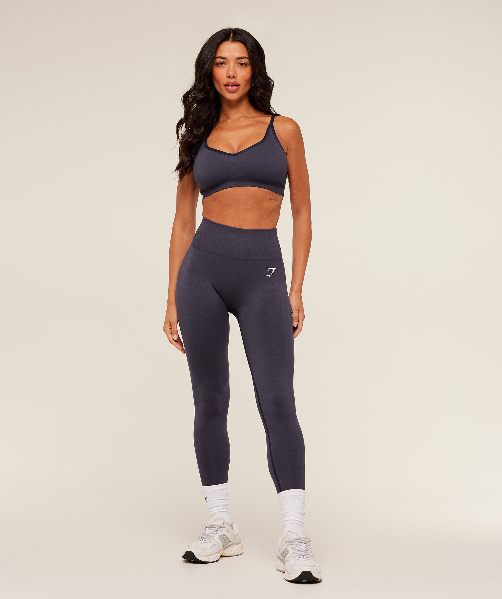 Gymshark Vital Seamless 2.0 Leggings 'Midnight Purple Marl'