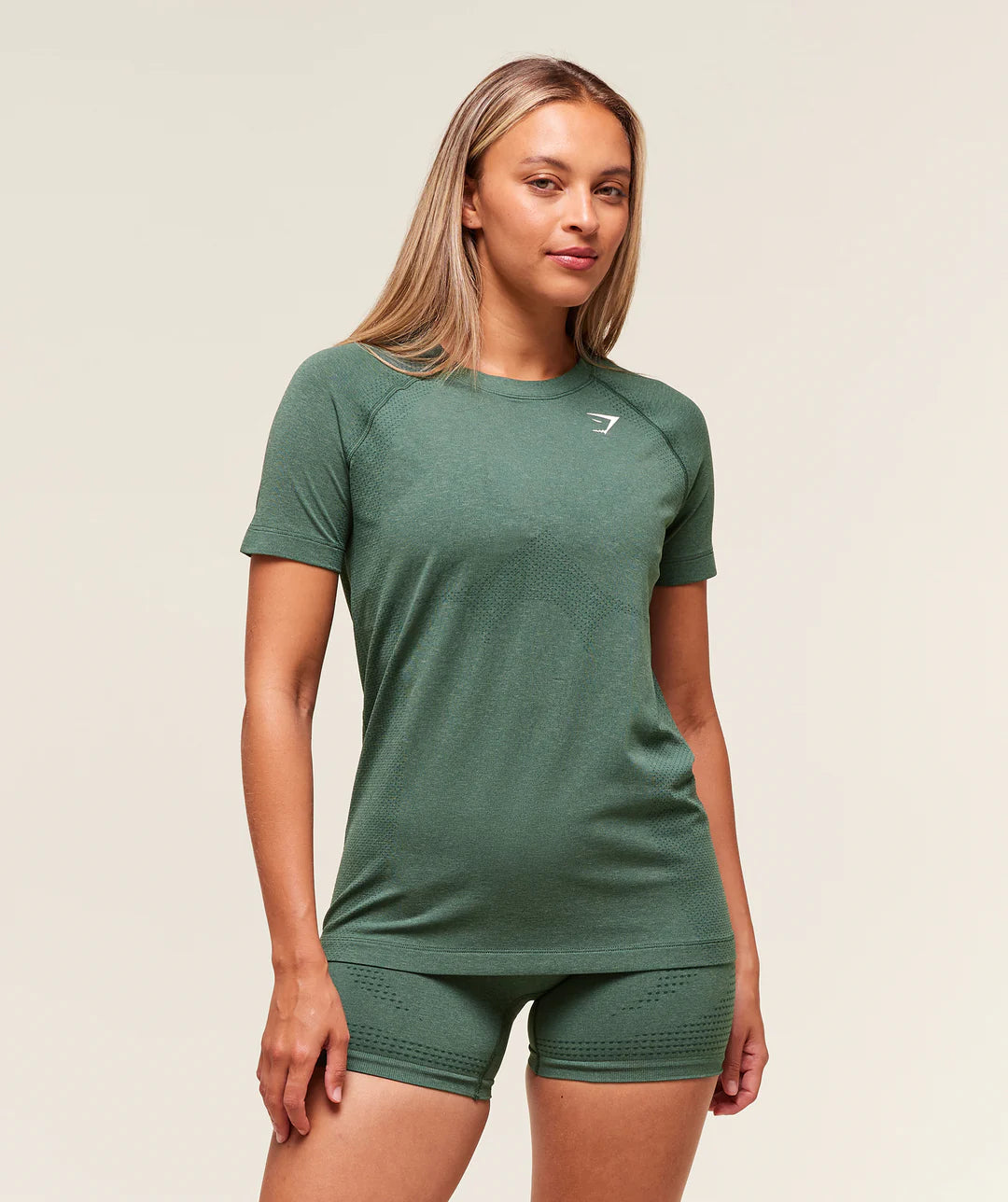 Gymshark Vital Light T-Shirt - Obsidian Green Marl