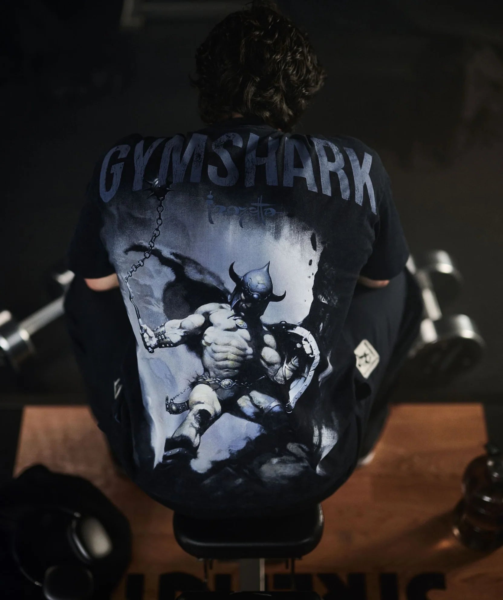 Gymshark Power x Frazetta Graphic T-Shirt 'Black'