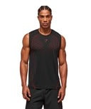 Gymshark Apex Seamless Tank - Black/Carmine Red
