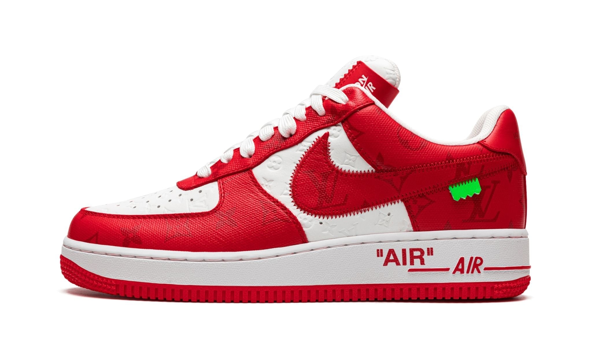 Louis Vuitton X Air Force 1 Low White Comet Red