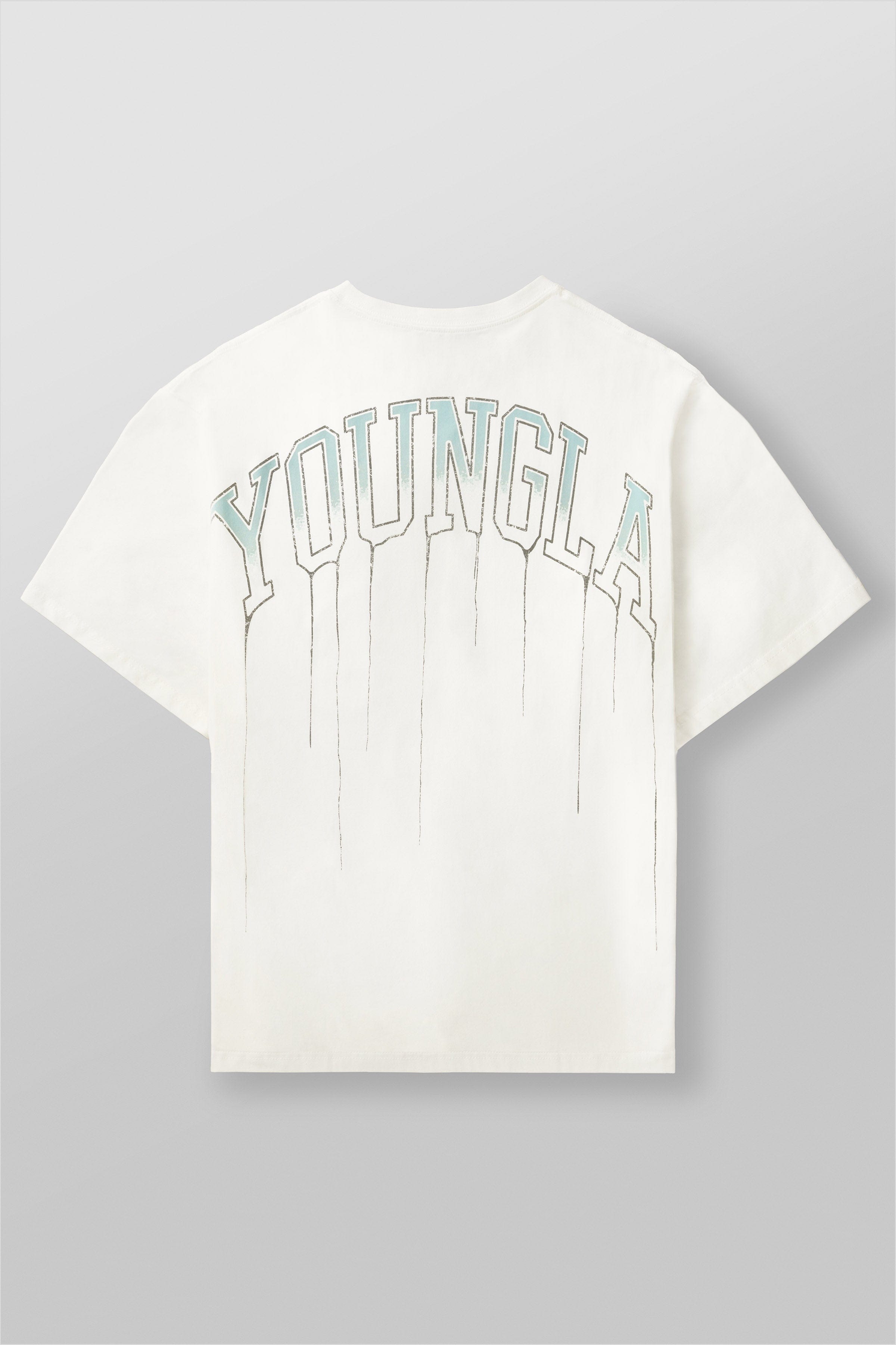 Young La W428 - Drip Oversized Tee 'Coconut Milk'