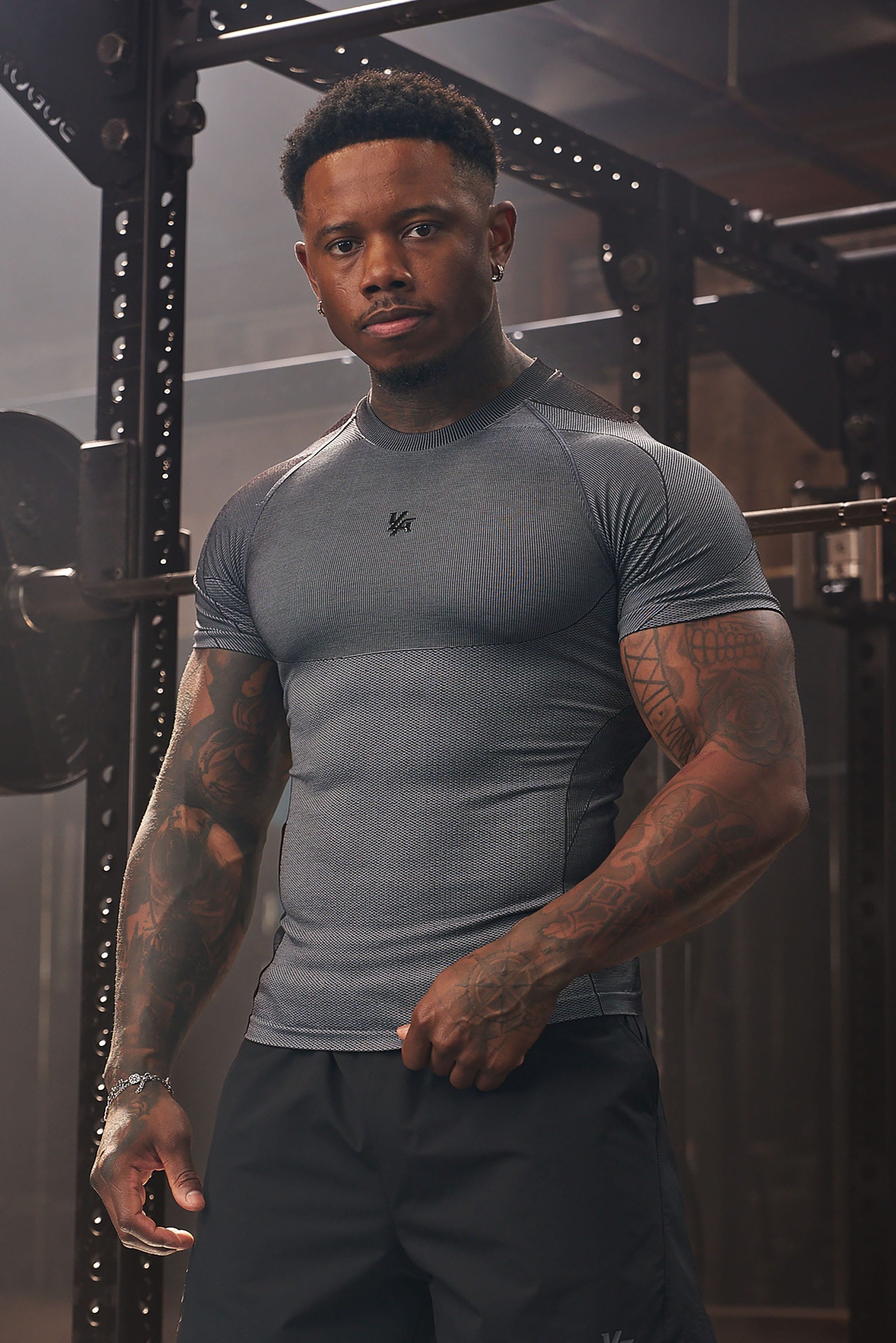 YoungLA 4339 - Forme Compression Tees 'Grey'