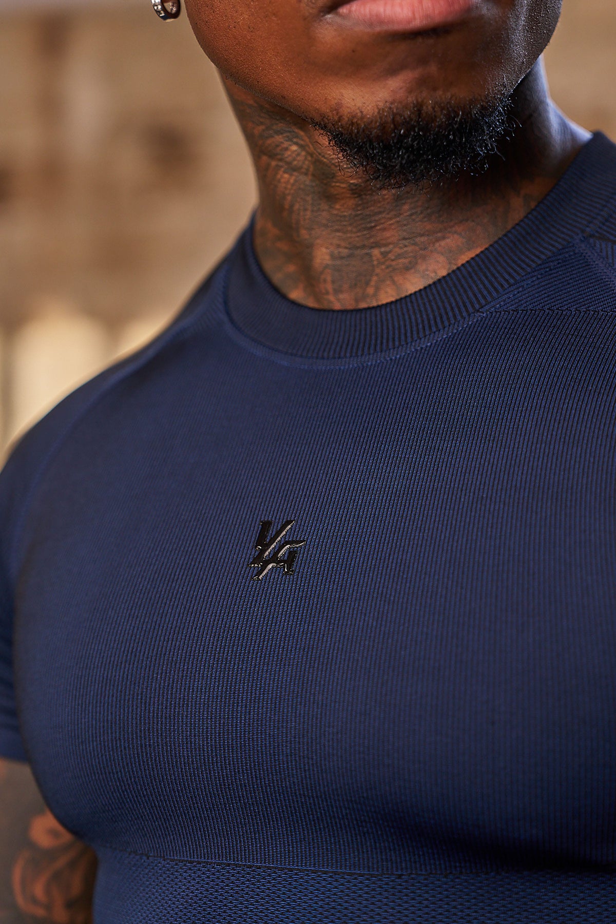 YoungLA 4339 - Forme Compression Tees 'Navy'