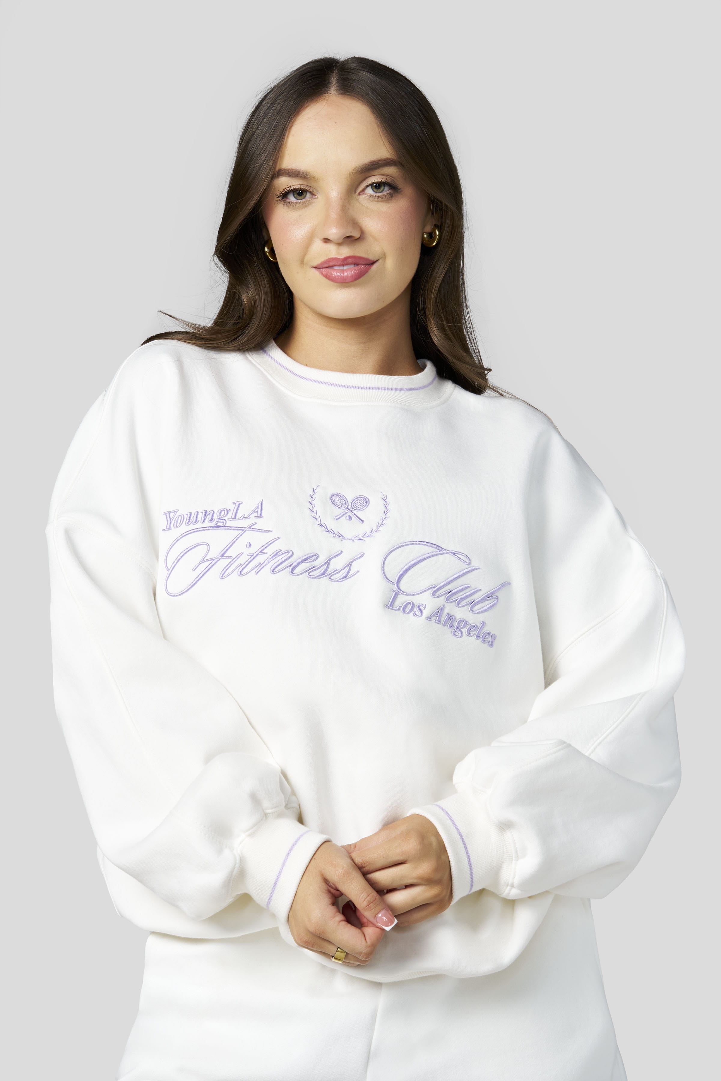 Young La W5172 - Country Club Crewneck 'White'