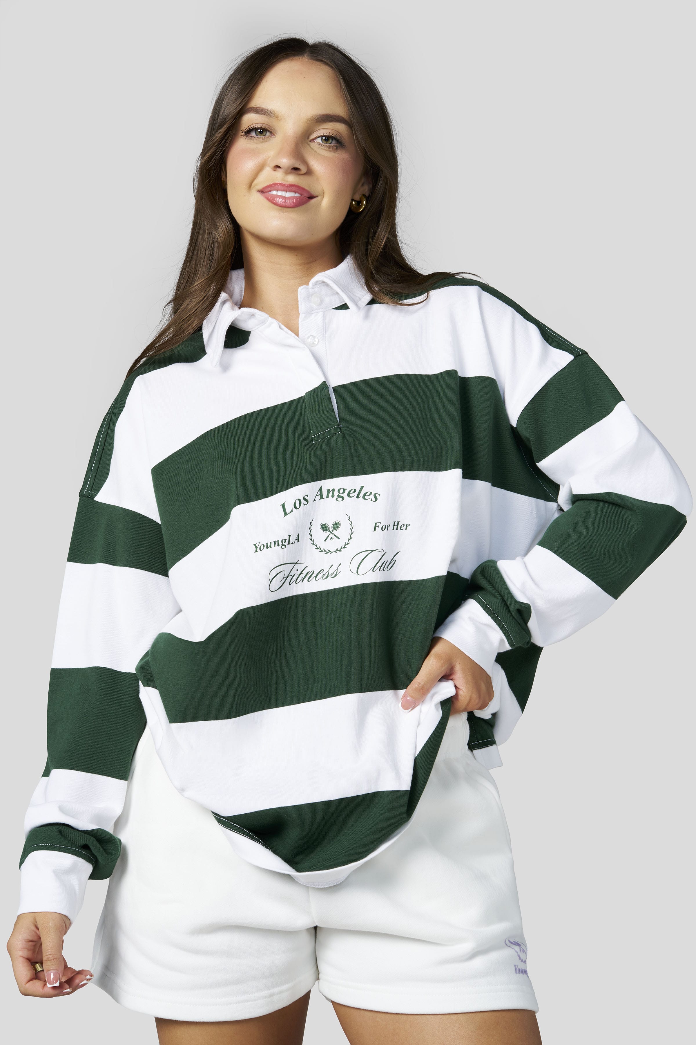 Young La W4333 - Academy Long Sleeve Tee 'Green'