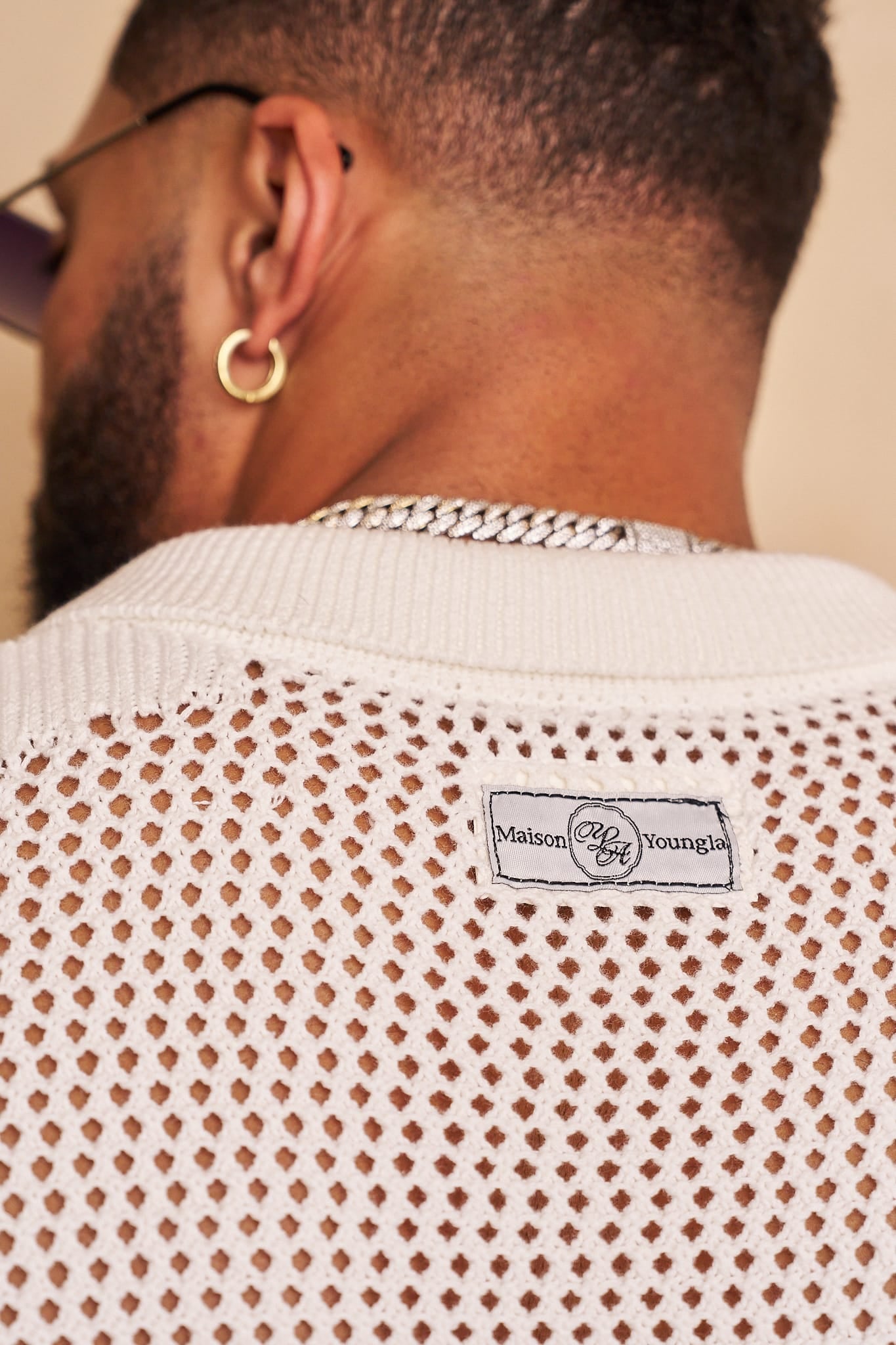 Young La 4308 - Upscale Crochet Polos 'White'