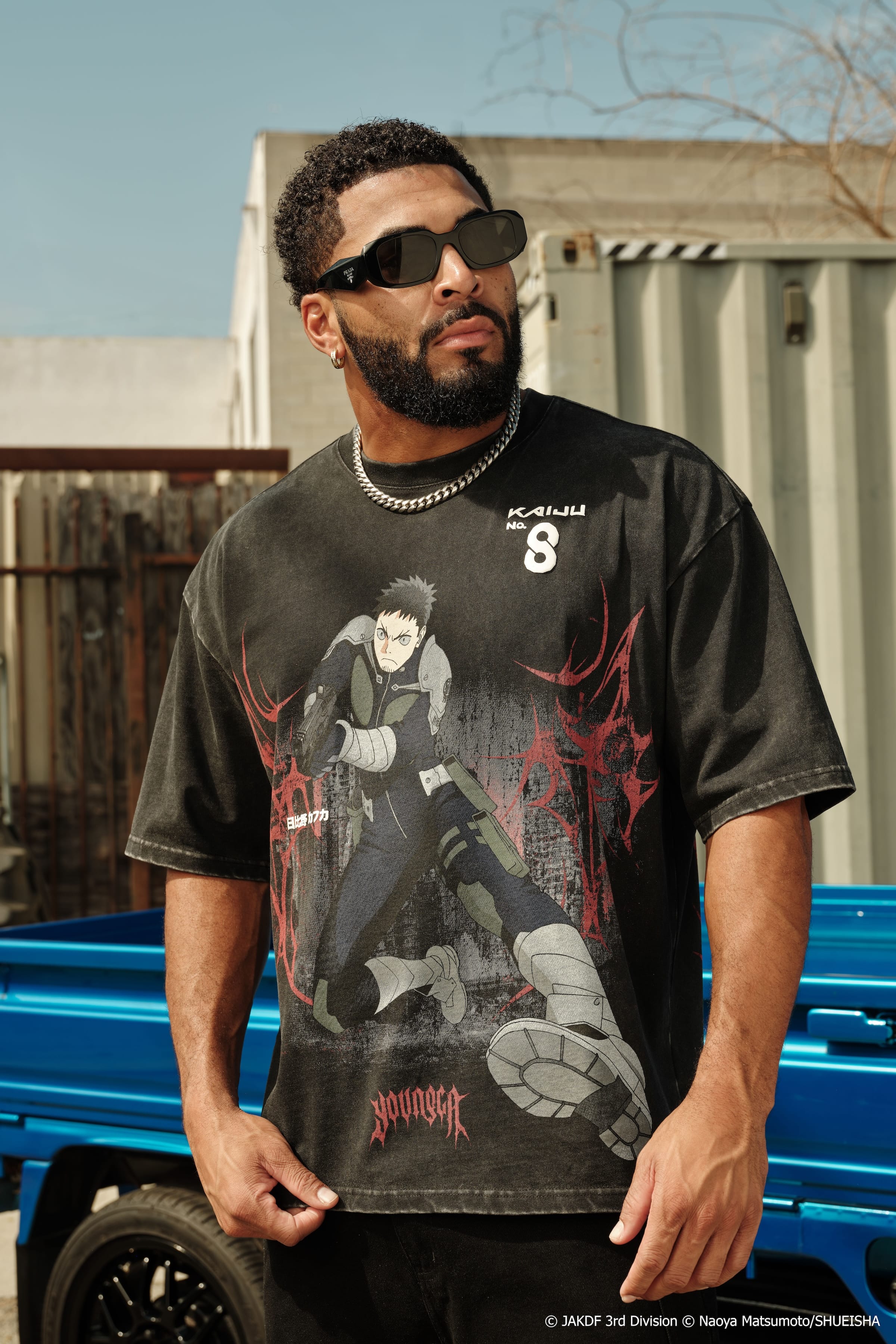 YoungLA 4177 - Kaiju No. 8 Graphic Tees 'Monster Hunter'
