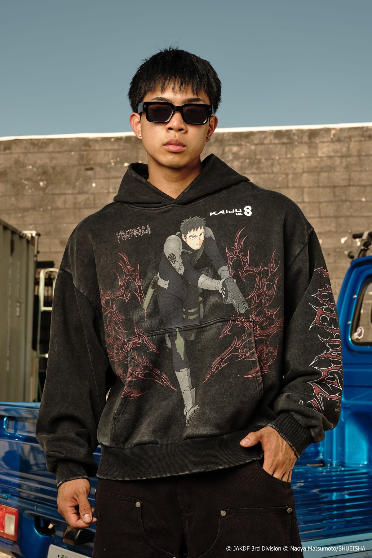 YoungLA 5015 - Kaiju No. 8 Graphic Hoodies 'Defense Force'