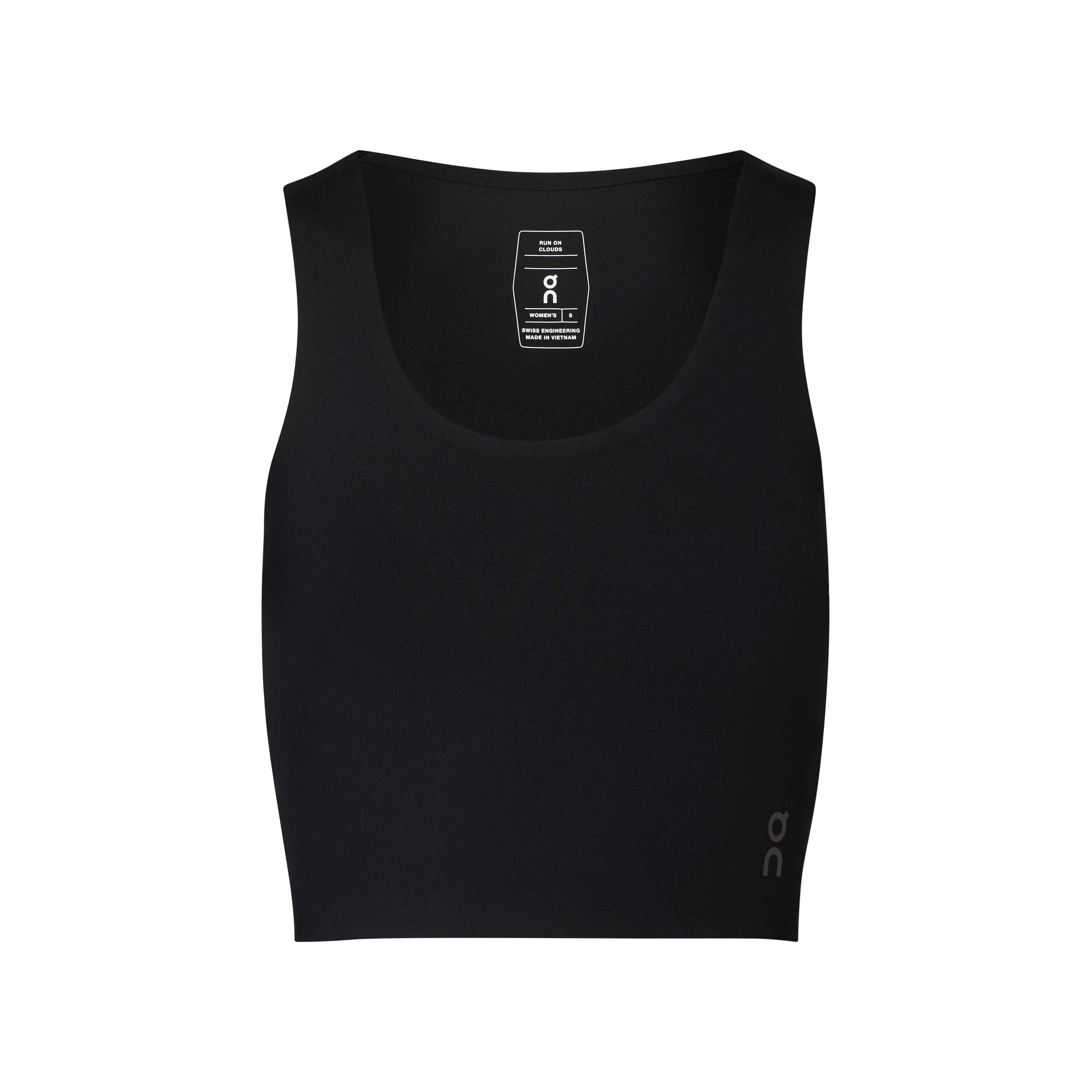 Studio Open Back Crop 1 W Black