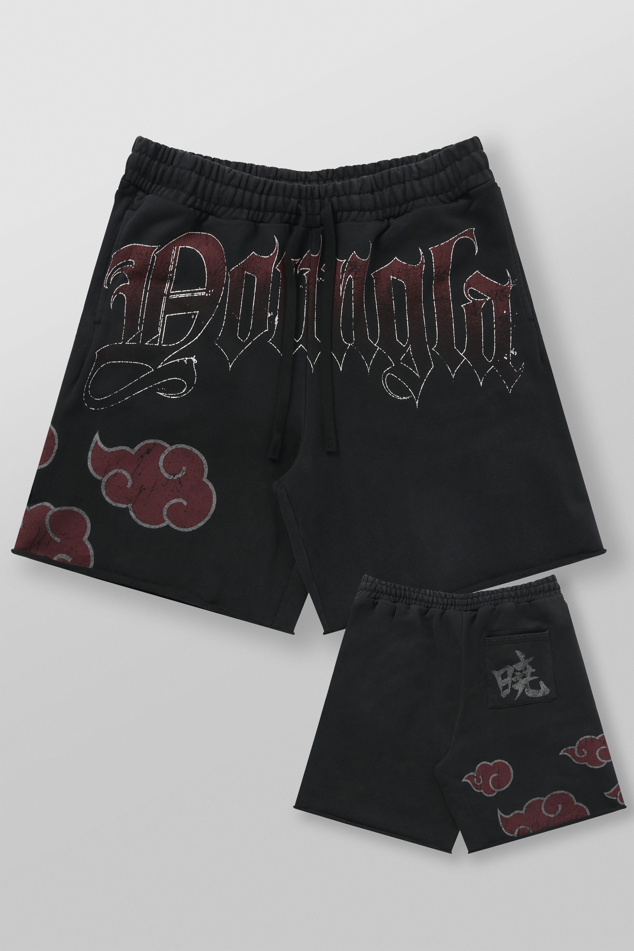 YoungLa 1002 - Naruto Sweat Shorts 'Akatsuki'