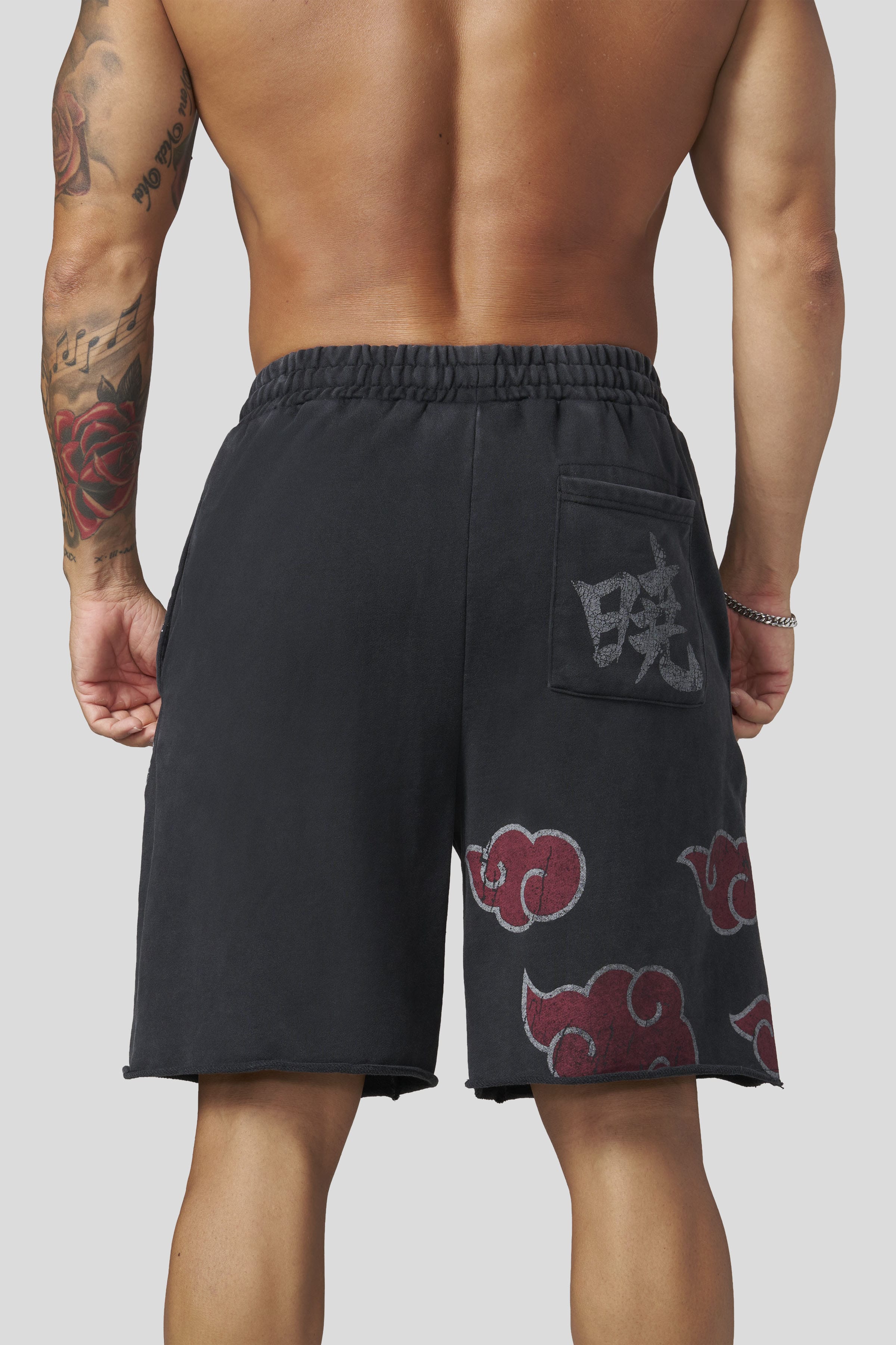YoungLa 1002 - Naruto Sweat Shorts 'Akatsuki'