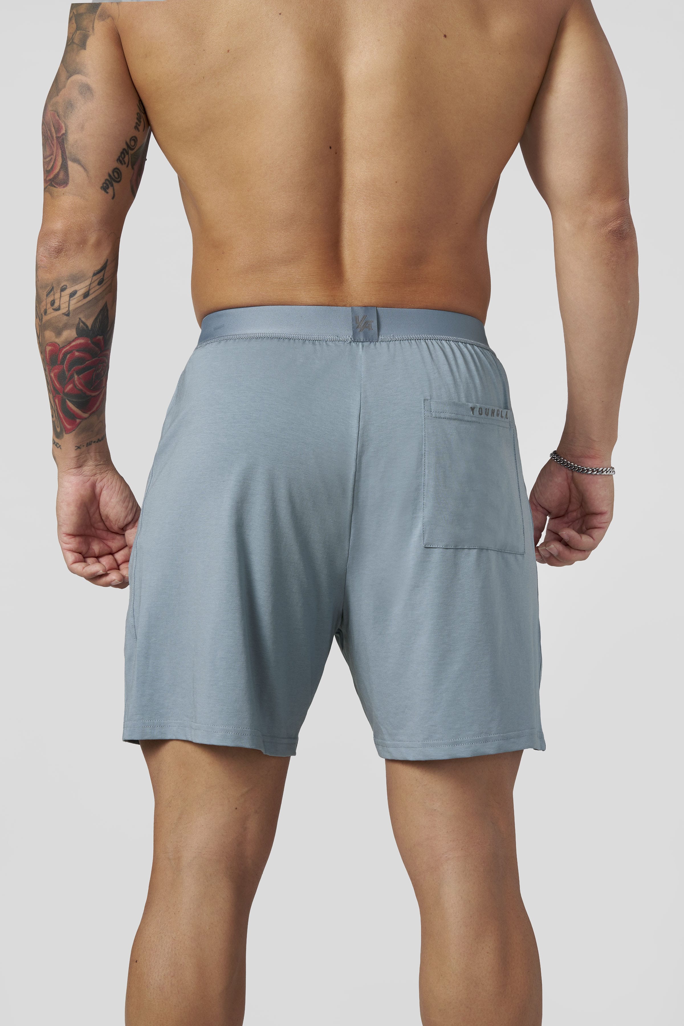 Young La 1008 - Sleepwear Shorts 'Light Blue'