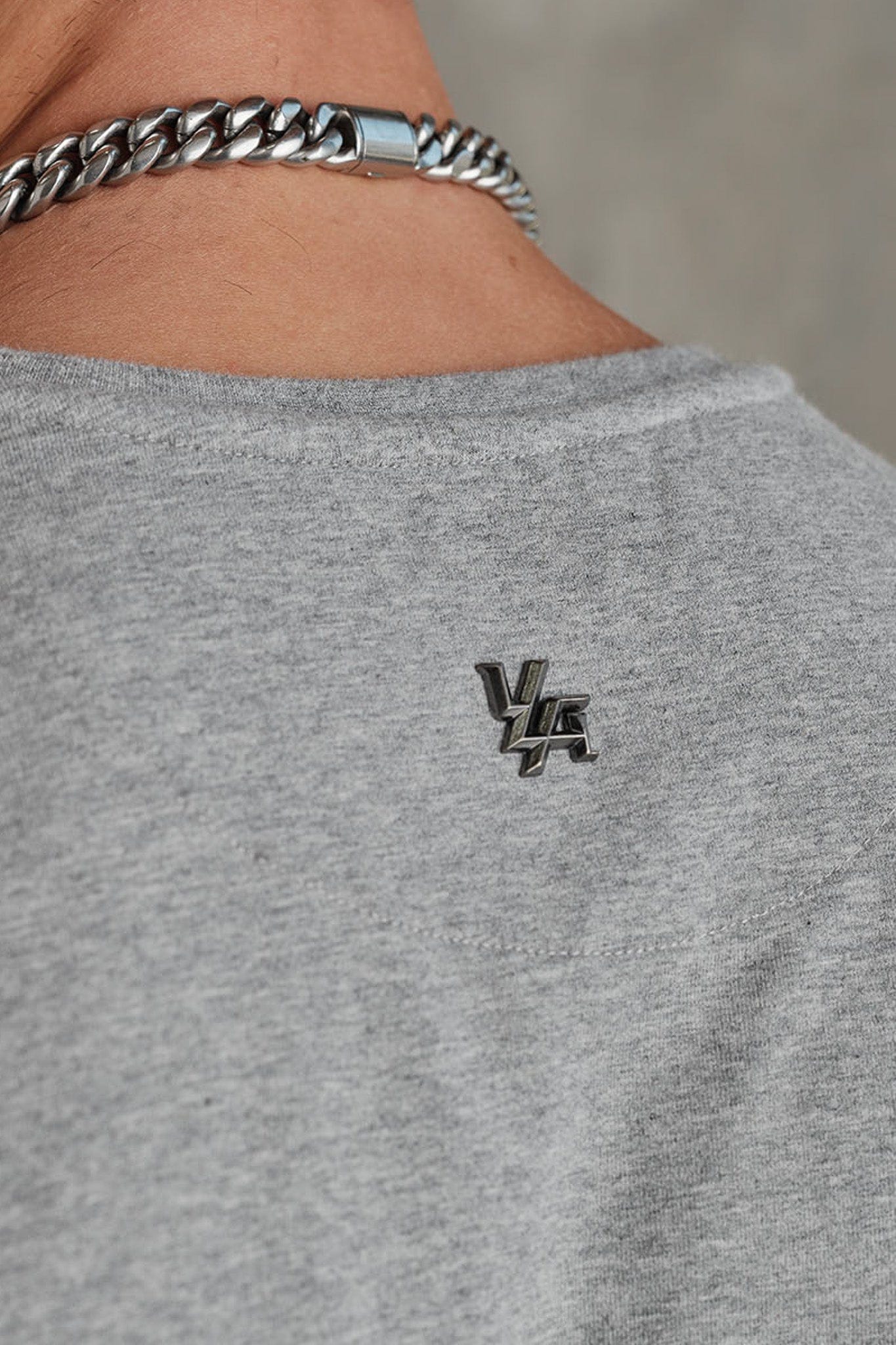 YoungLA 4148 - Elevated Essentials - Fitted Tee 'Heather Grey'