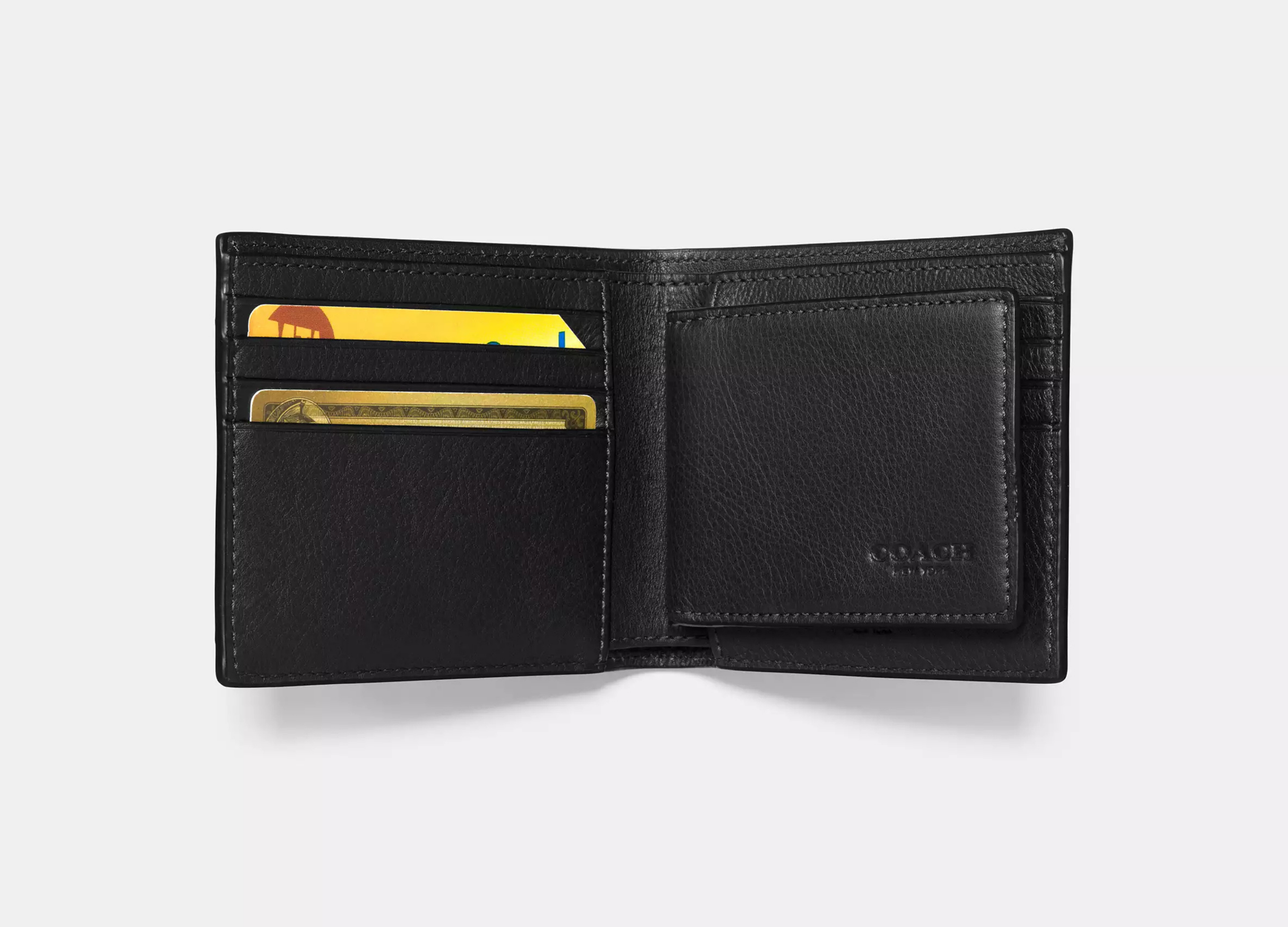 Coach 3 In 1 Wallet In Signature Canvas -  Smooth leather/Black