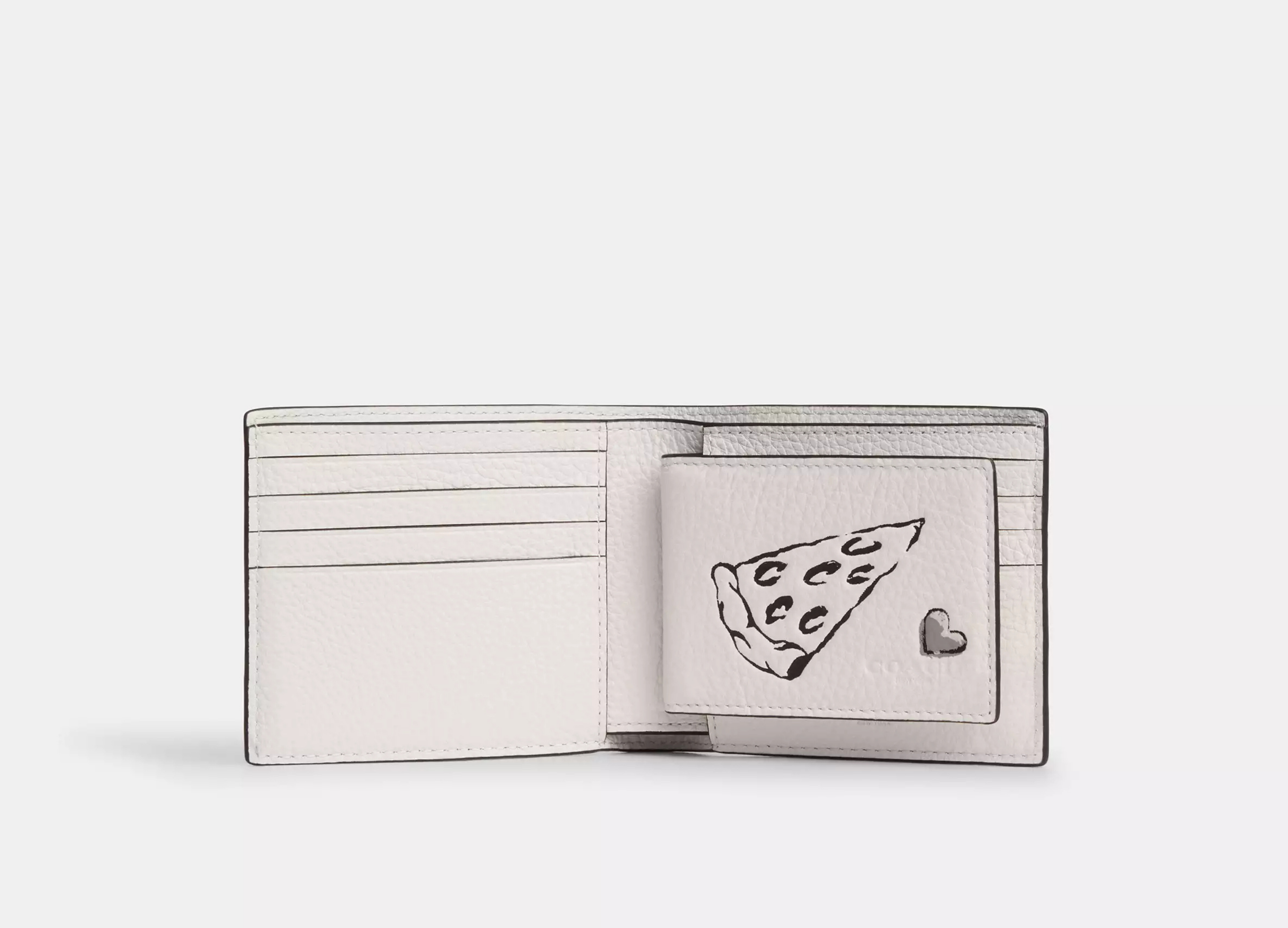 Coach 3 In 1 Wallet In Signature Canvas -  Pebbled leather/Chalk Multi