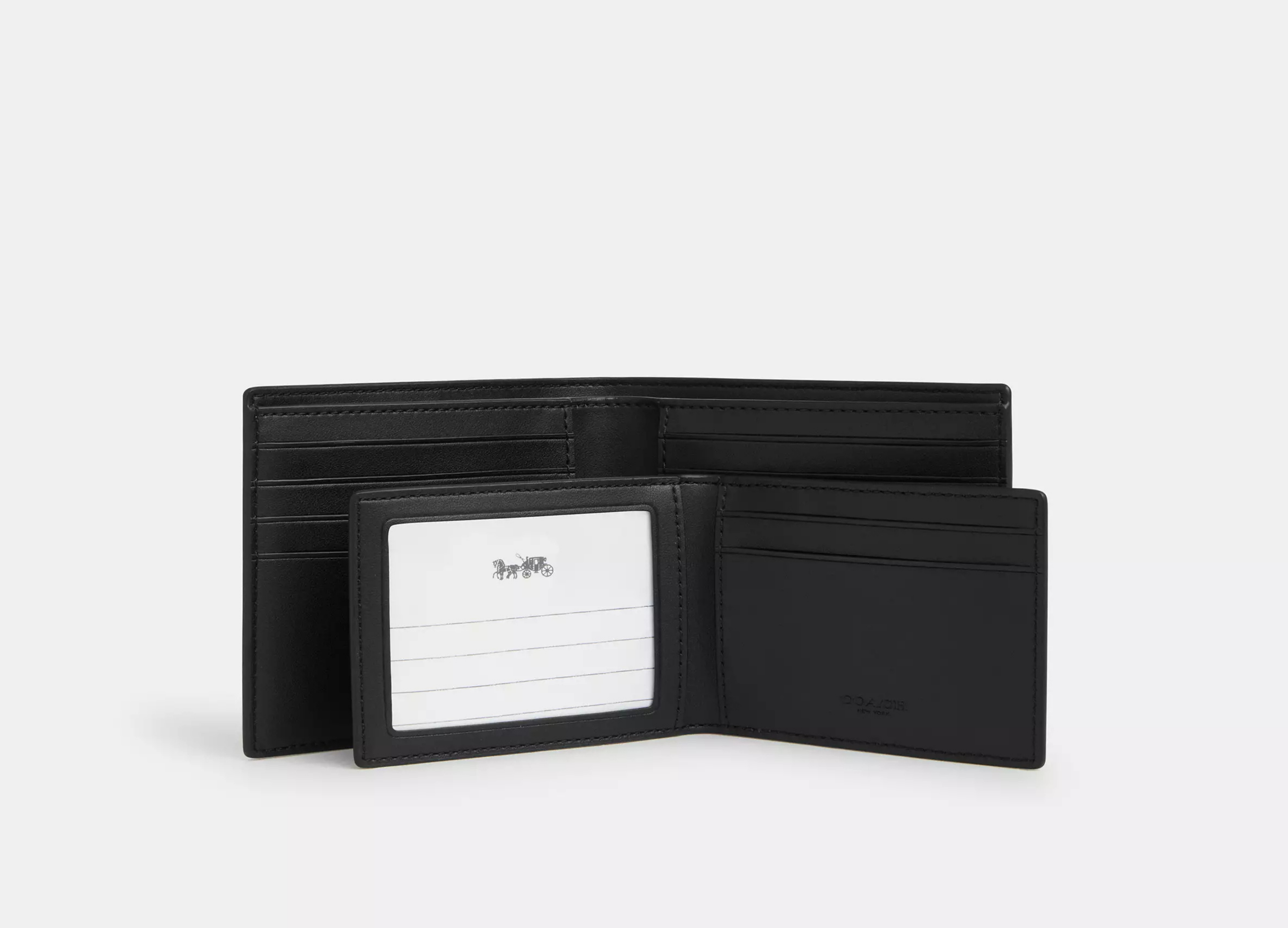 Coach 3 In 1 Wallet In Signature Canvas -  Signature canvas/Grey Multi.