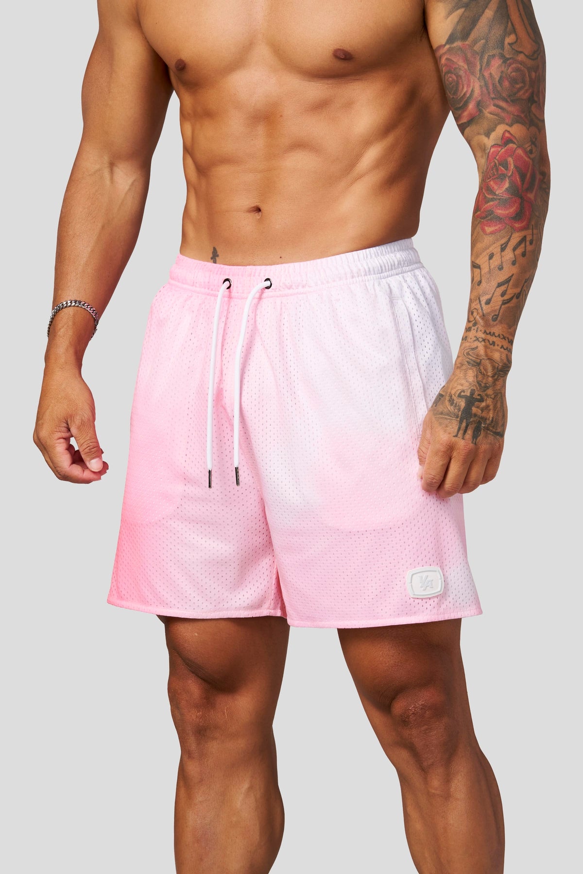 YoungLA 1127 - Daydream Mesh Shorts 'Pink Horizon'