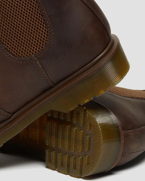 Dr. Martens 2976 Crazy Horse Leather Chelsea Boots Brown - Mens