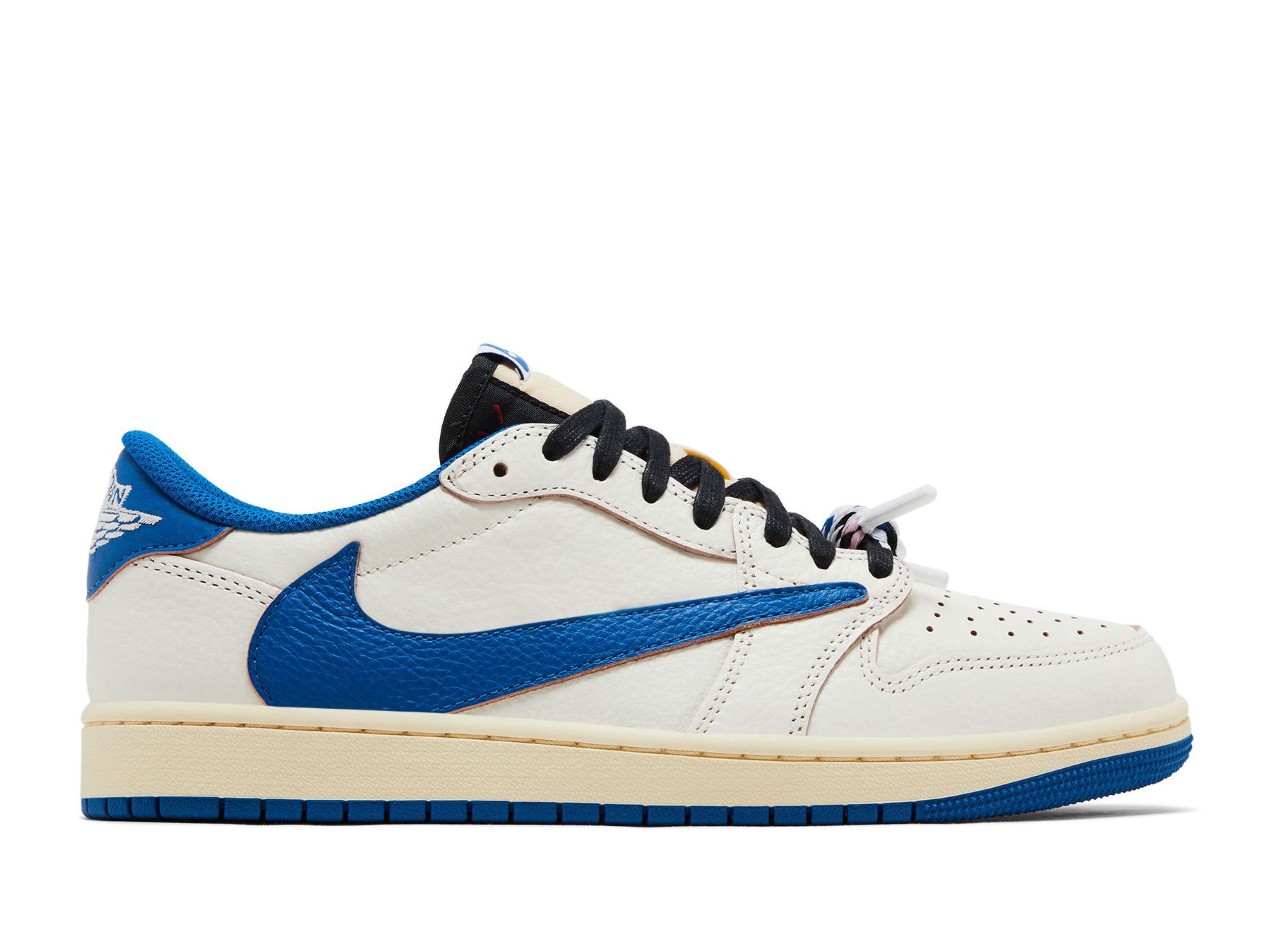 Air Jordan 1 Retro Low OG SP x Fragment x Travis Scott 'Sail Military Blue'