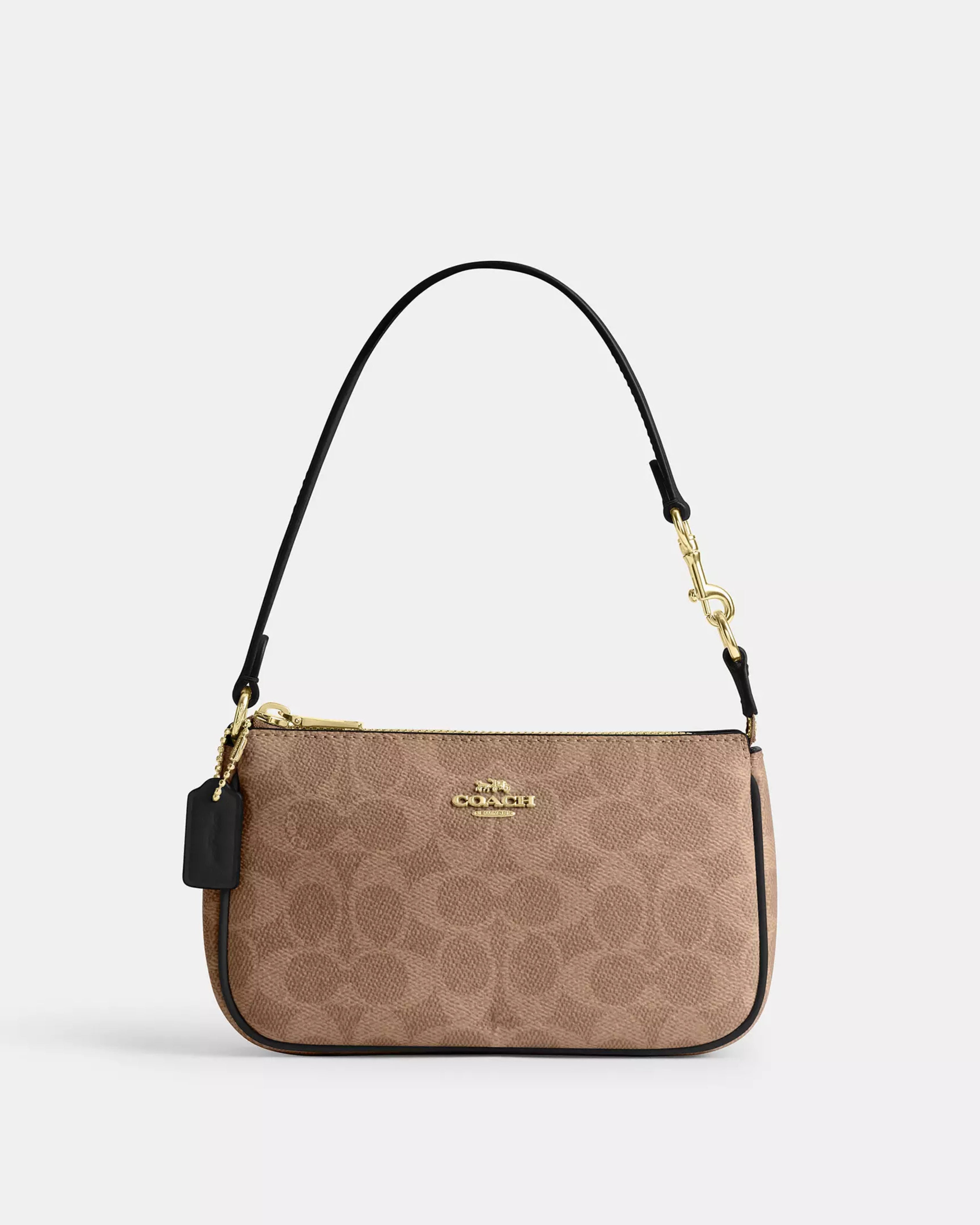 Coach Nolita 19 In Signature Canvas 'Signature Canvas/Gold/Tan/Black'