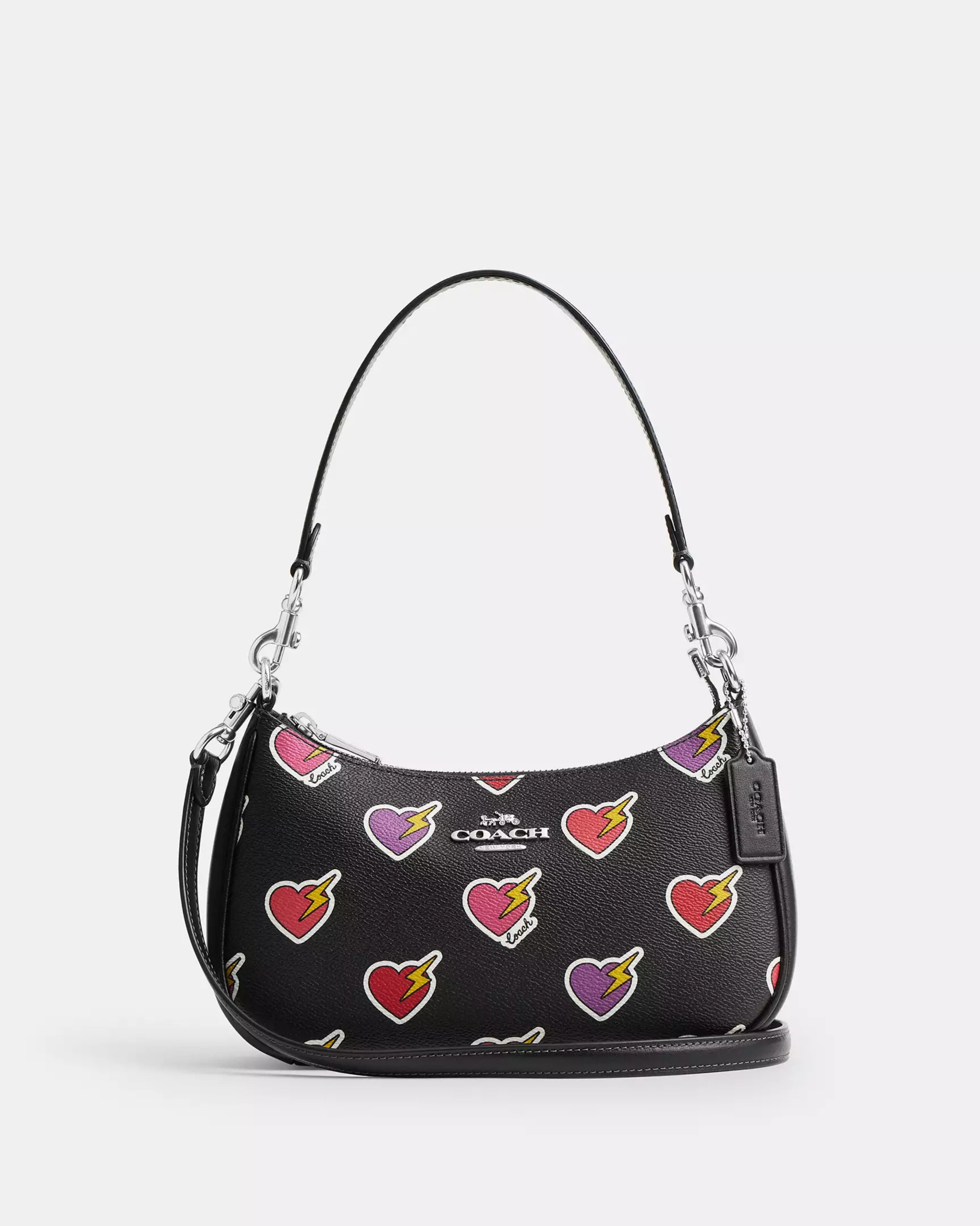 Coach Teri Shoulder Bag With 'Heart Bolt Print'