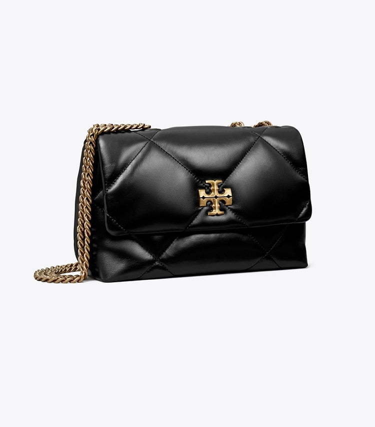 Tory Burch Small Kira Diamond Quilt Convertible Shoulder Bag Black
