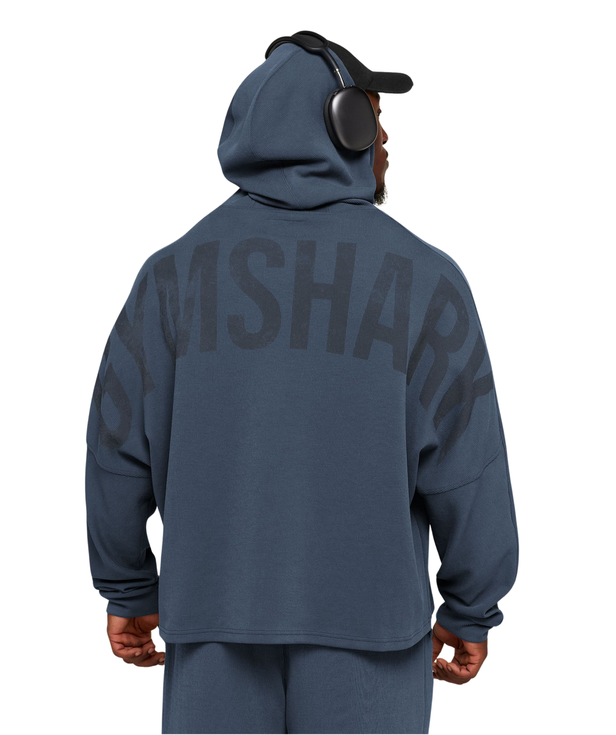 Gymshark x Sam Sulek Zip Through Hoodie 'Shadow Blue'
