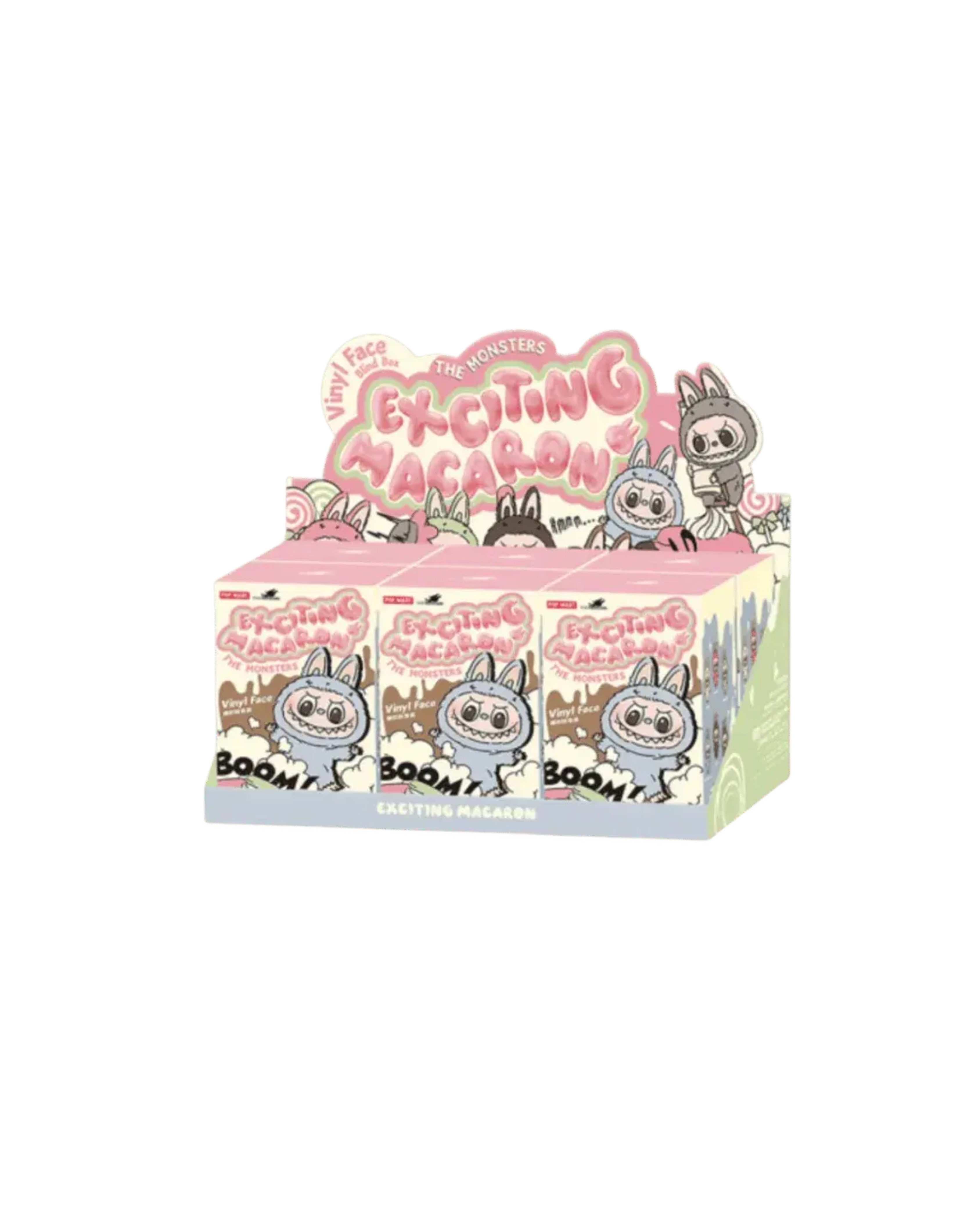 Pop Mart Labubu The Monsters Tasty Macarons Vinyl Face Sealed Case (6 Blind Boxes)