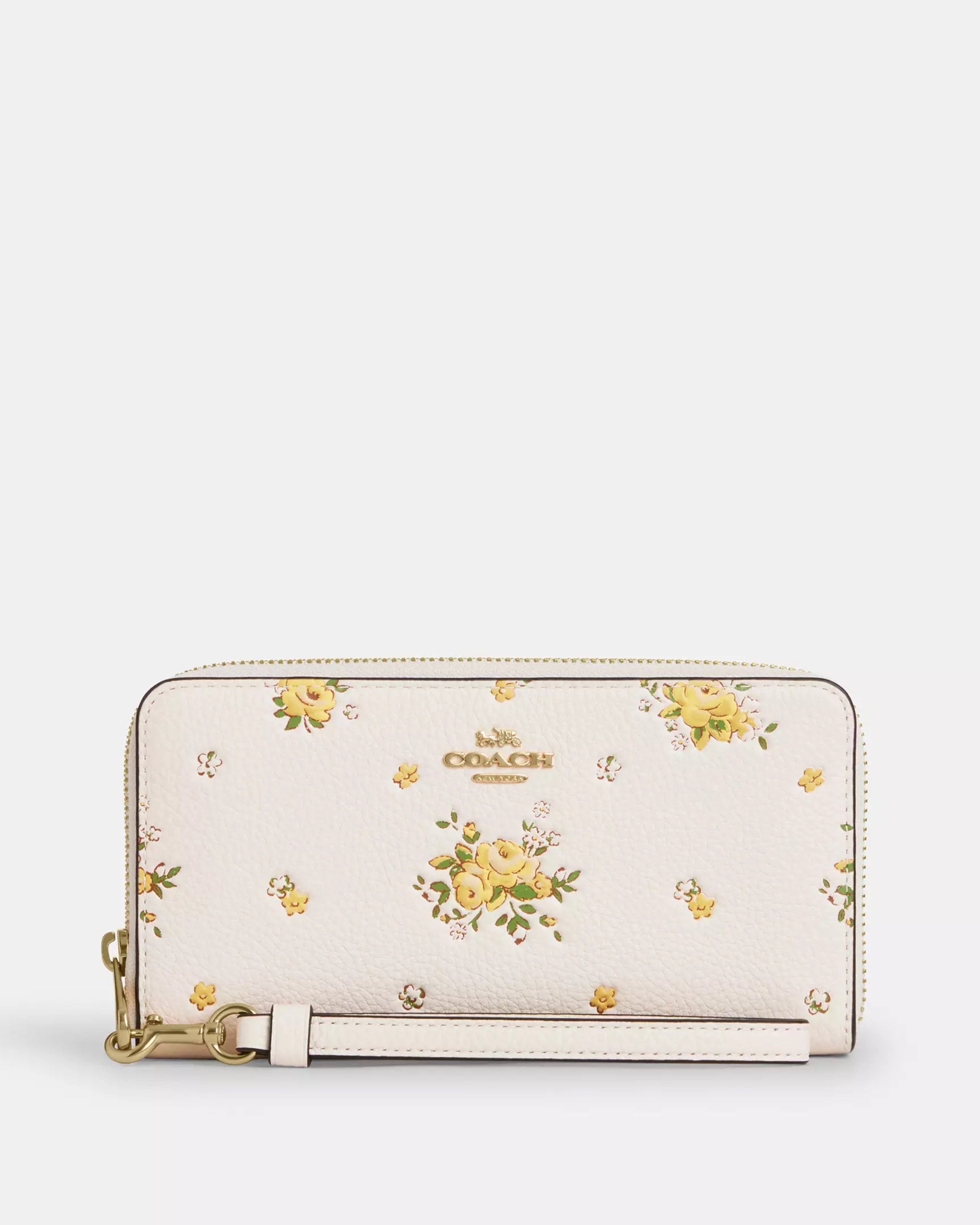 Coach Long Zip Around Wallet With 'Floral Print'