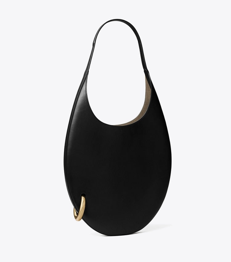 Tory Burch Pierced Handbag Black / GOLD
