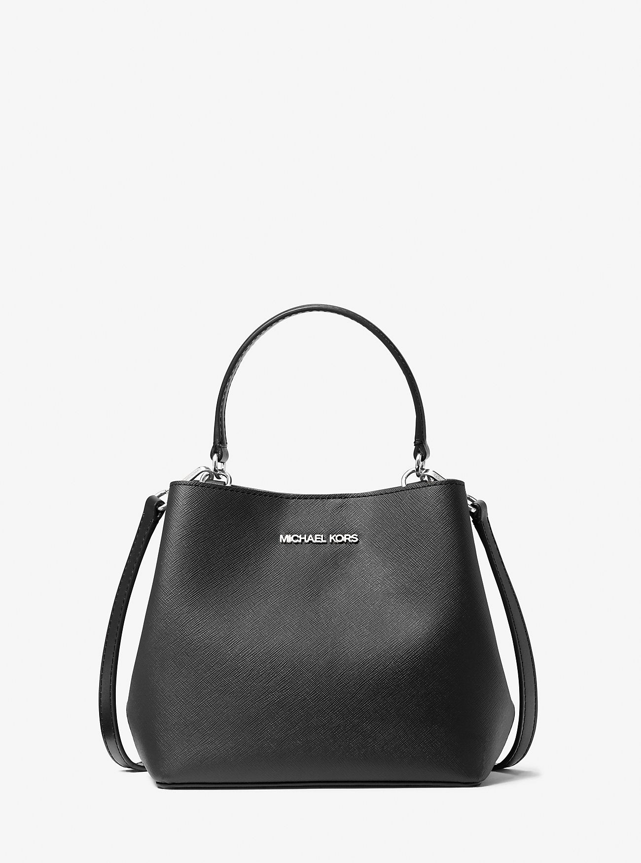 Michael Kors Pratt Small Convertible Shoulder Bag Black