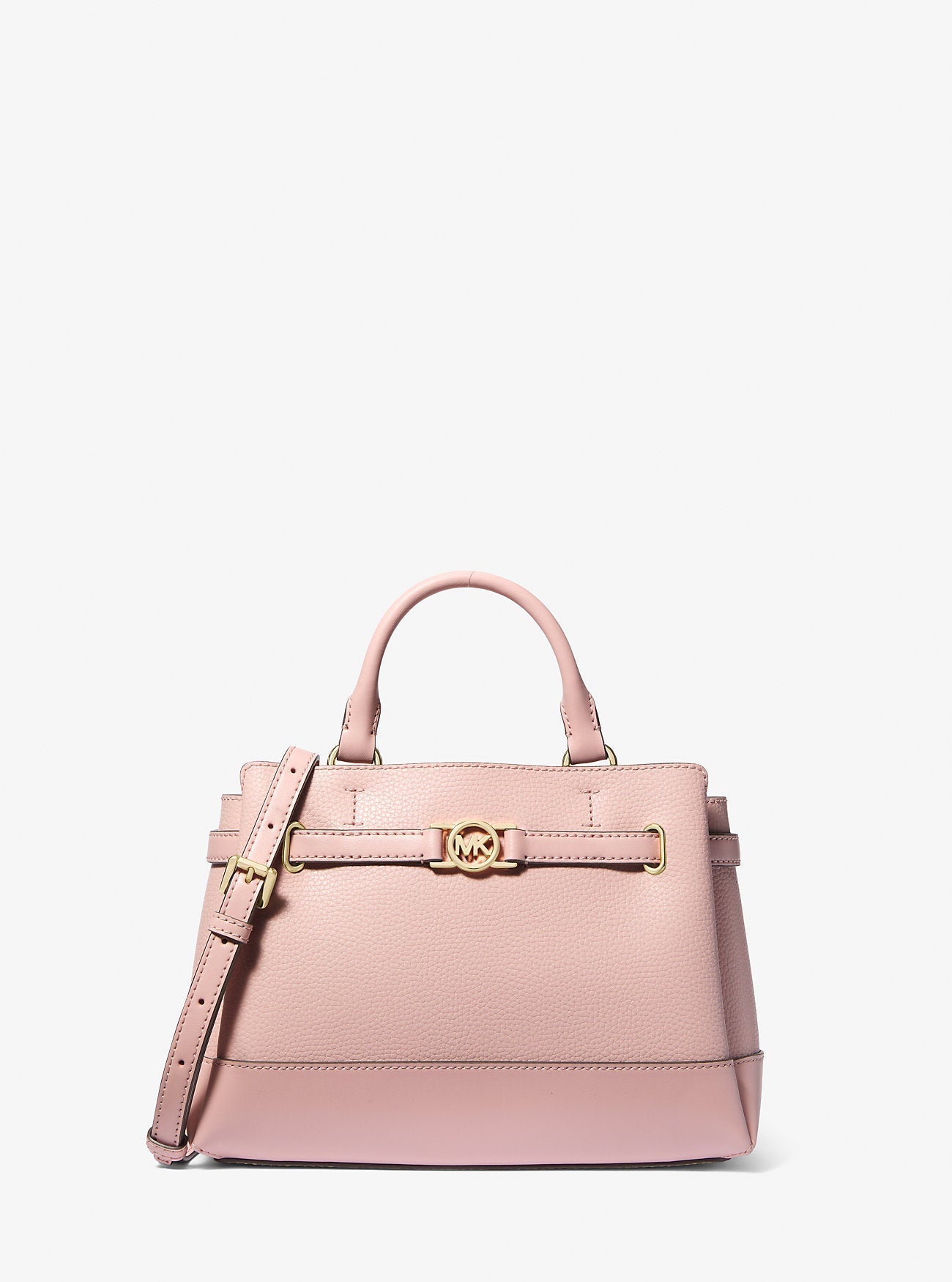 Michael Kors Reed Small Pebbled Leather Satchel Powder Blush