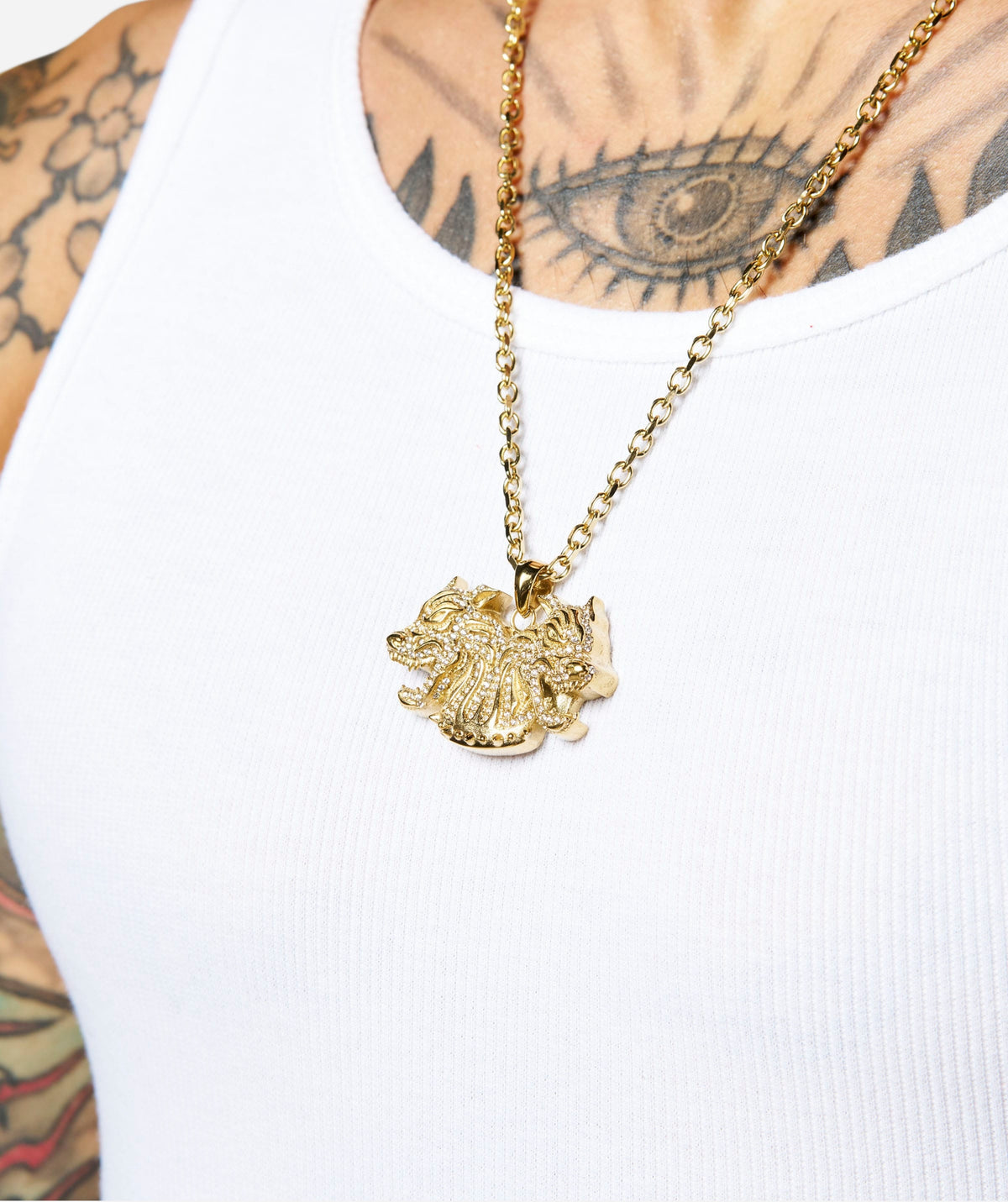 YoungLA 9103 - The Twinsignia Pendant 'Gold'