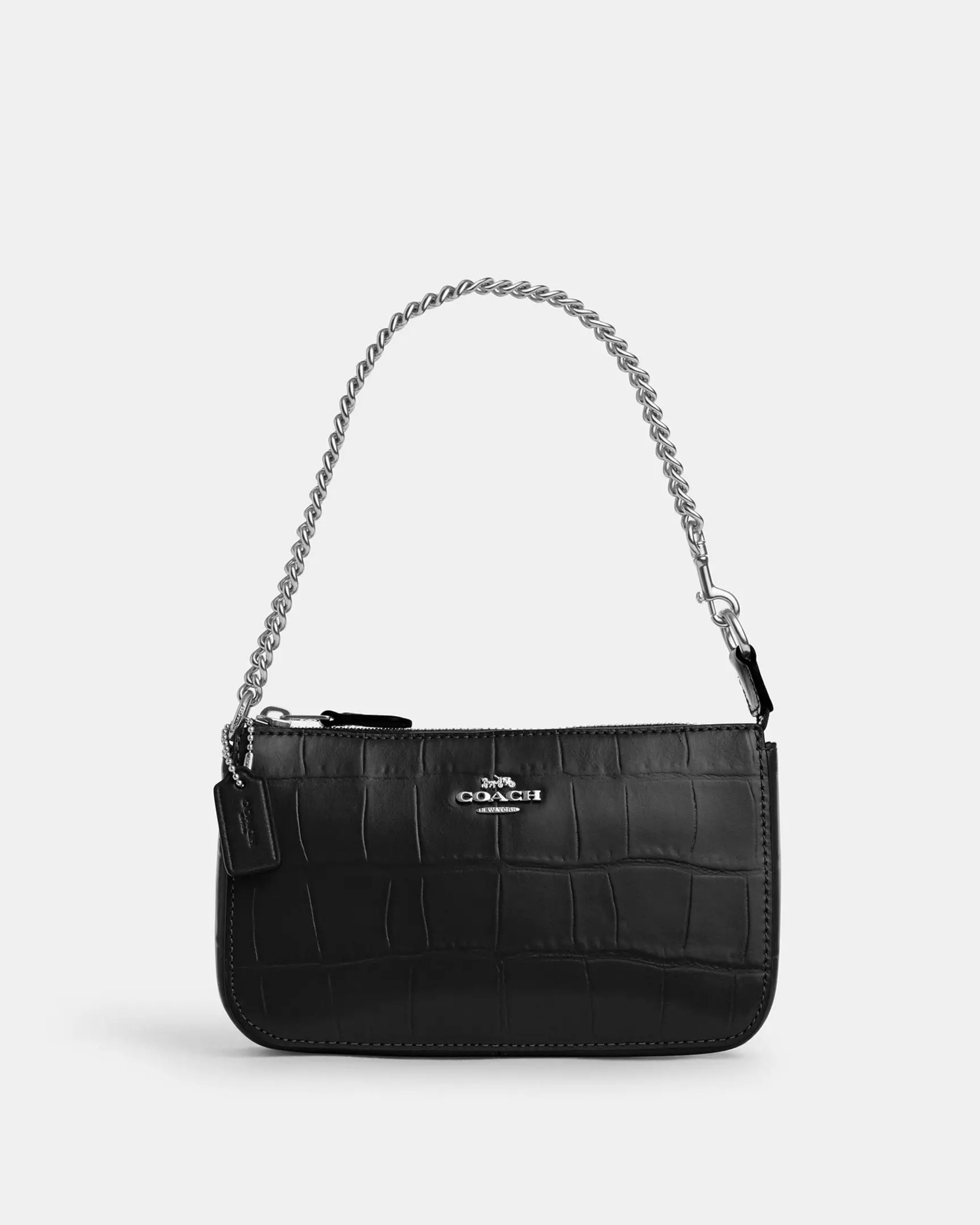 Coach Nolita 19 'Embossed Crocodile/Silver'